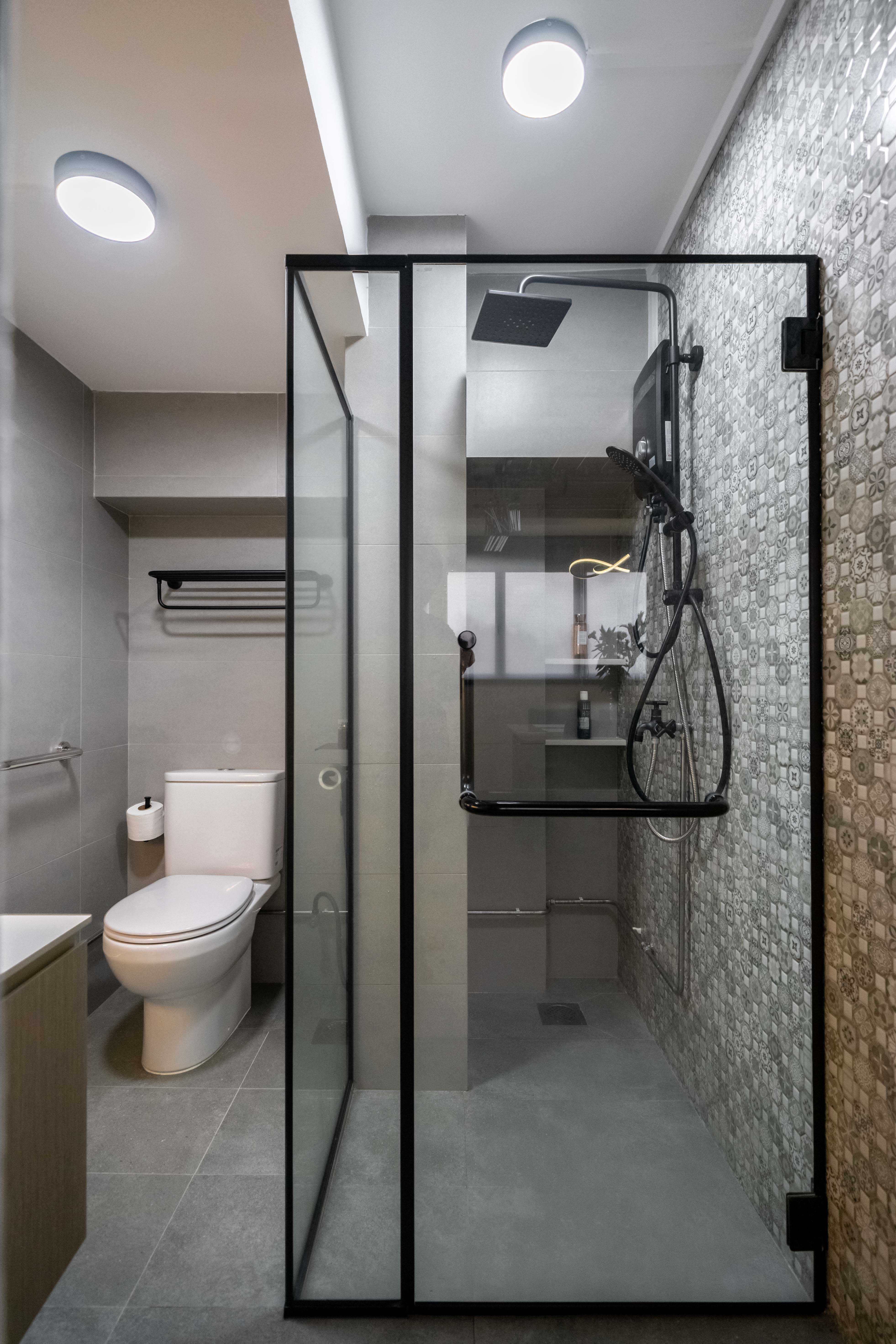 Modern Design - Bathroom - HDB 3 Room - Design by Dots n Tots Interior Pte Ltd