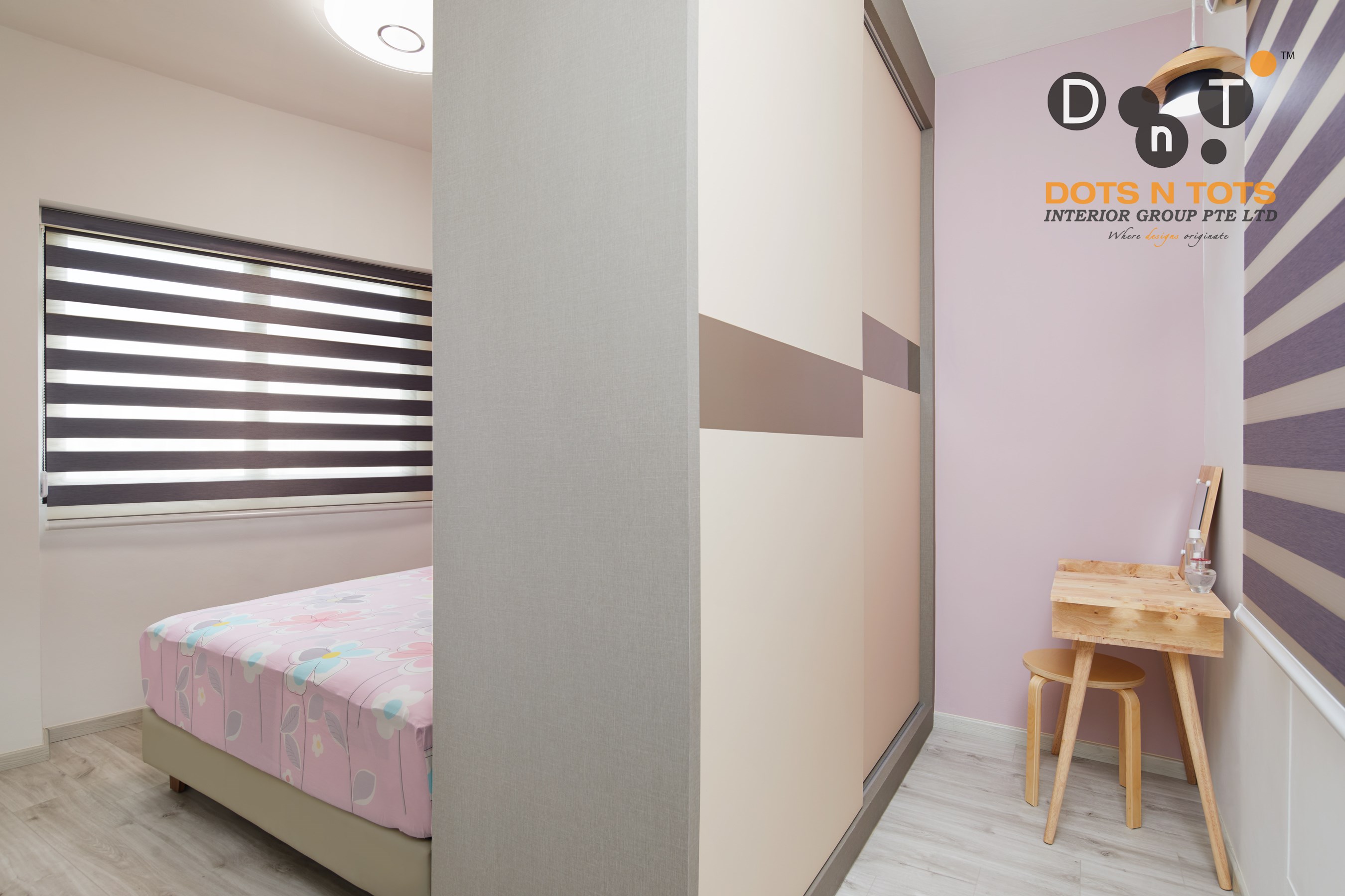 Modern, Scandinavian Design - Bedroom - HDB 3 Room - Design by Dots n Tots Interior Pte Ltd