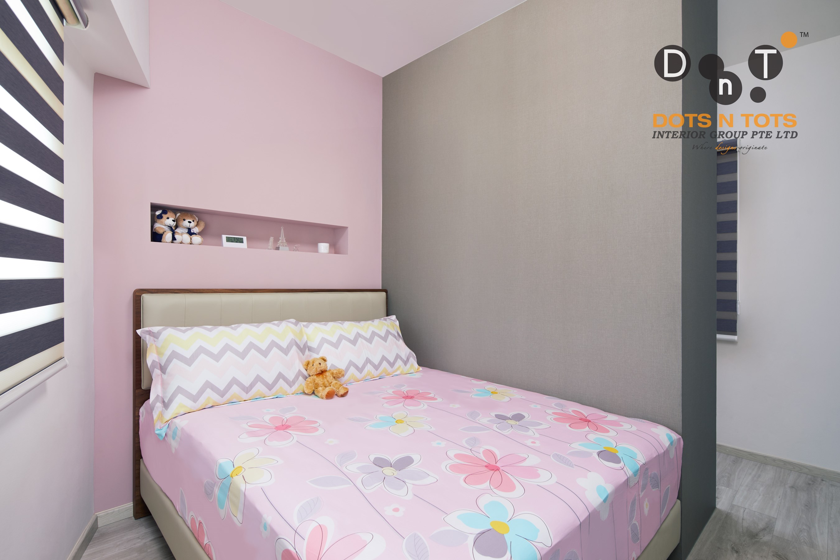 Modern, Scandinavian Design - Bedroom - HDB 3 Room - Design by Dots n Tots Interior Pte Ltd