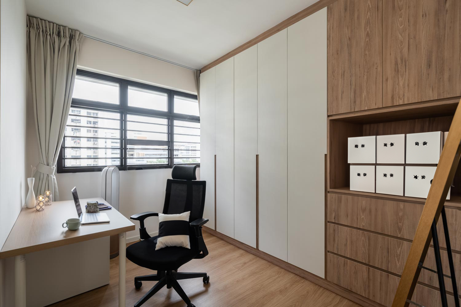 Contemporary Design - Study Room - HDB 5 Room - Design by Dots n Tots Interior Pte Ltd