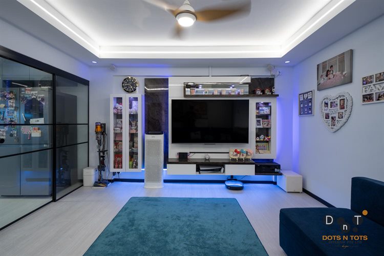 Contemporary, Modern Design - Bedroom - HDB 3 Room - Design by Dots n Tots Interior Pte Ltd