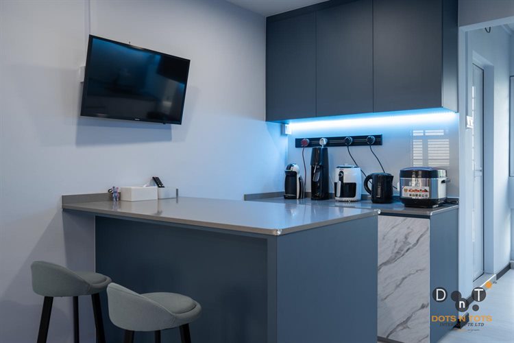 Contemporary, Modern Design - Kitchen - HDB 3 Room - Design by Dots n Tots Interior Pte Ltd