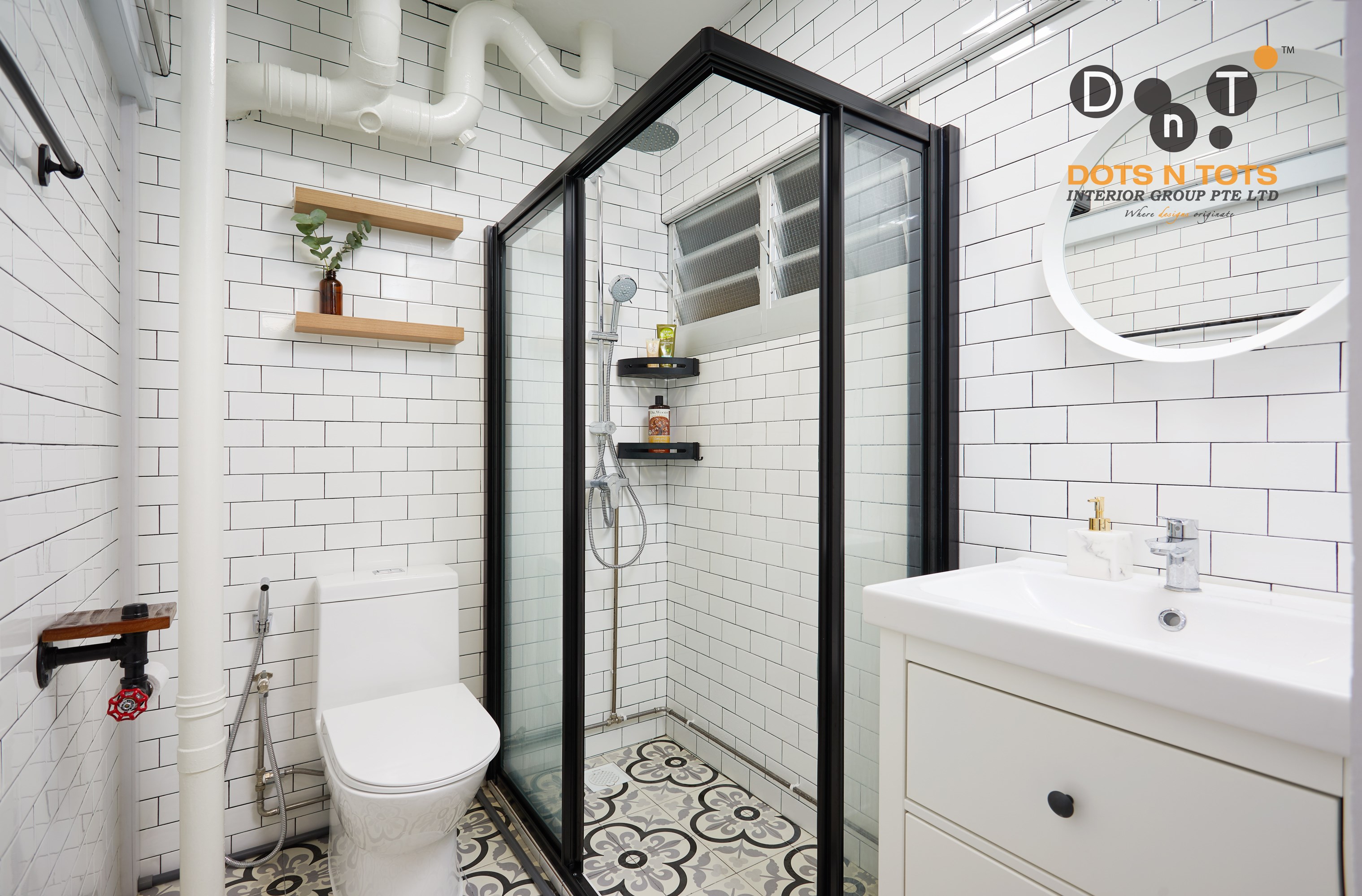 Minimalist Design - Bathroom - HDB 3 Room - Design by Dots n Tots Interior Pte Ltd