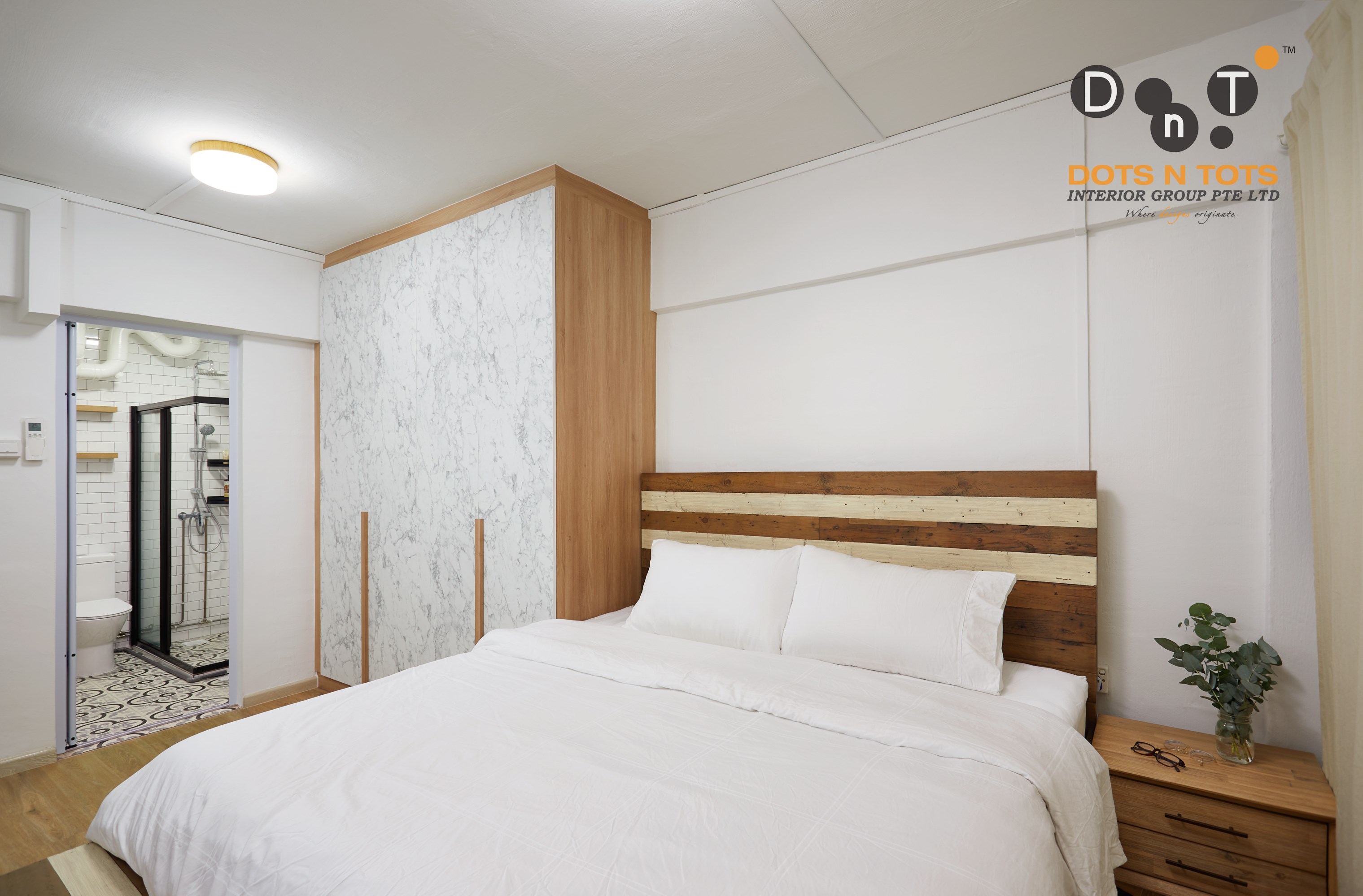 Minimalist Design - Bedroom - HDB 3 Room - Design by Dots n Tots Interior Pte Ltd