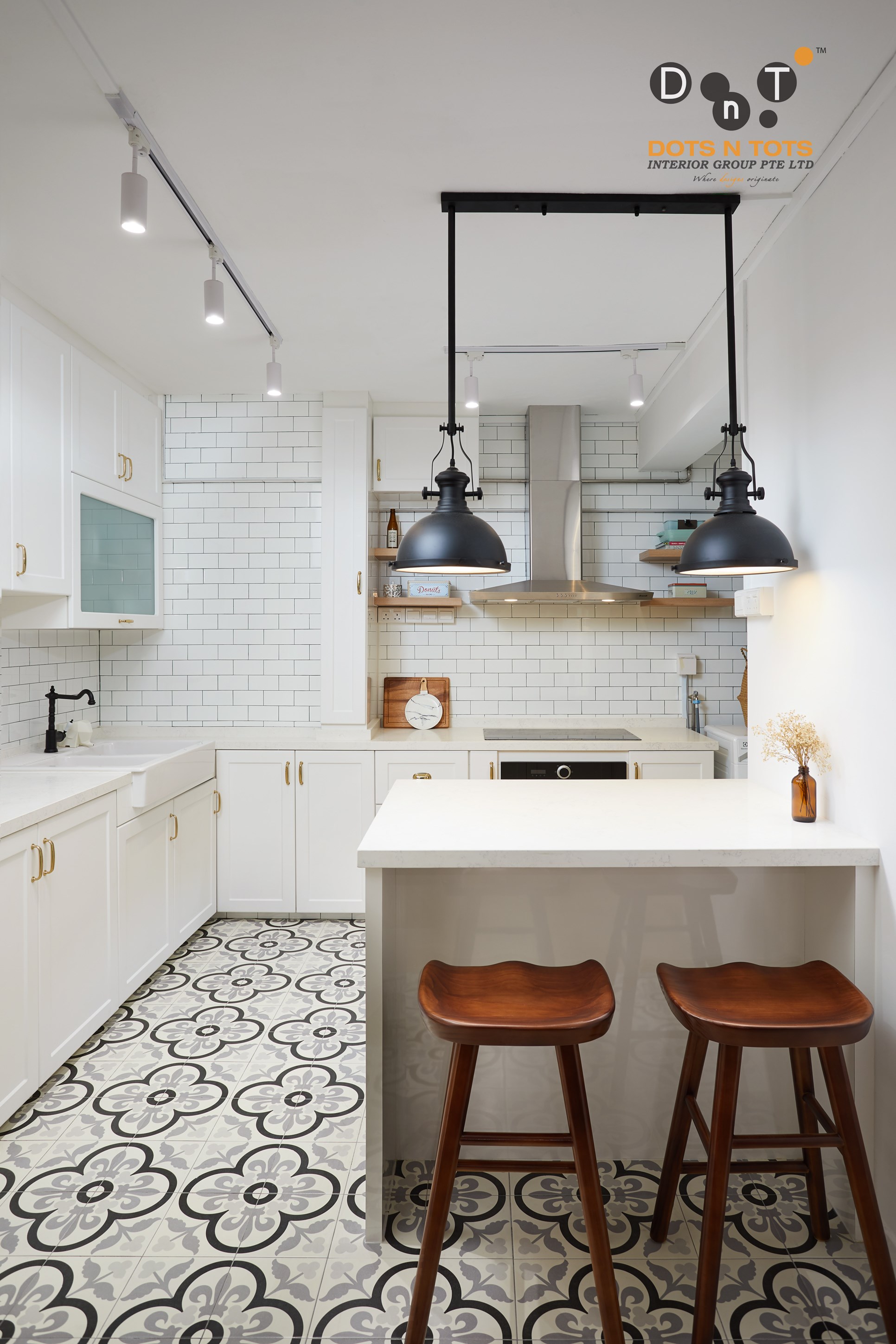 Minimalist Design - Kitchen - HDB 3 Room - Design by Dots n Tots Interior Pte Ltd