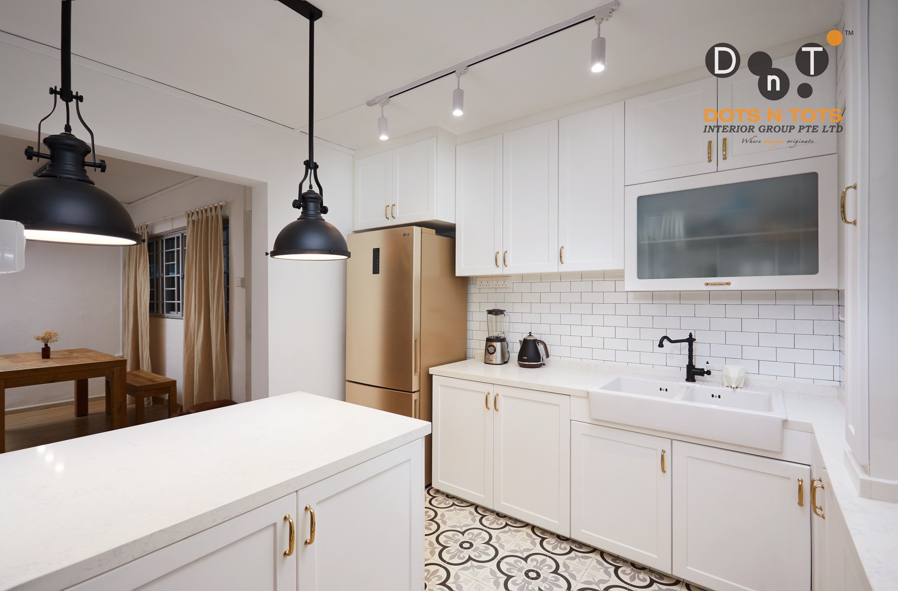 Minimalist Design - Kitchen - HDB 3 Room - Design by Dots n Tots Interior Pte Ltd