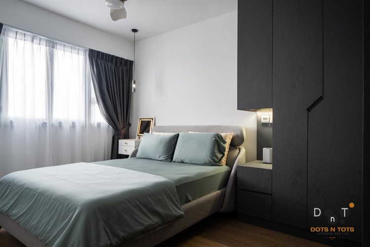 Contemporary, Modern Design - Bedroom - HDB 3 Room - Design by Dots n Tots Interior Pte Ltd