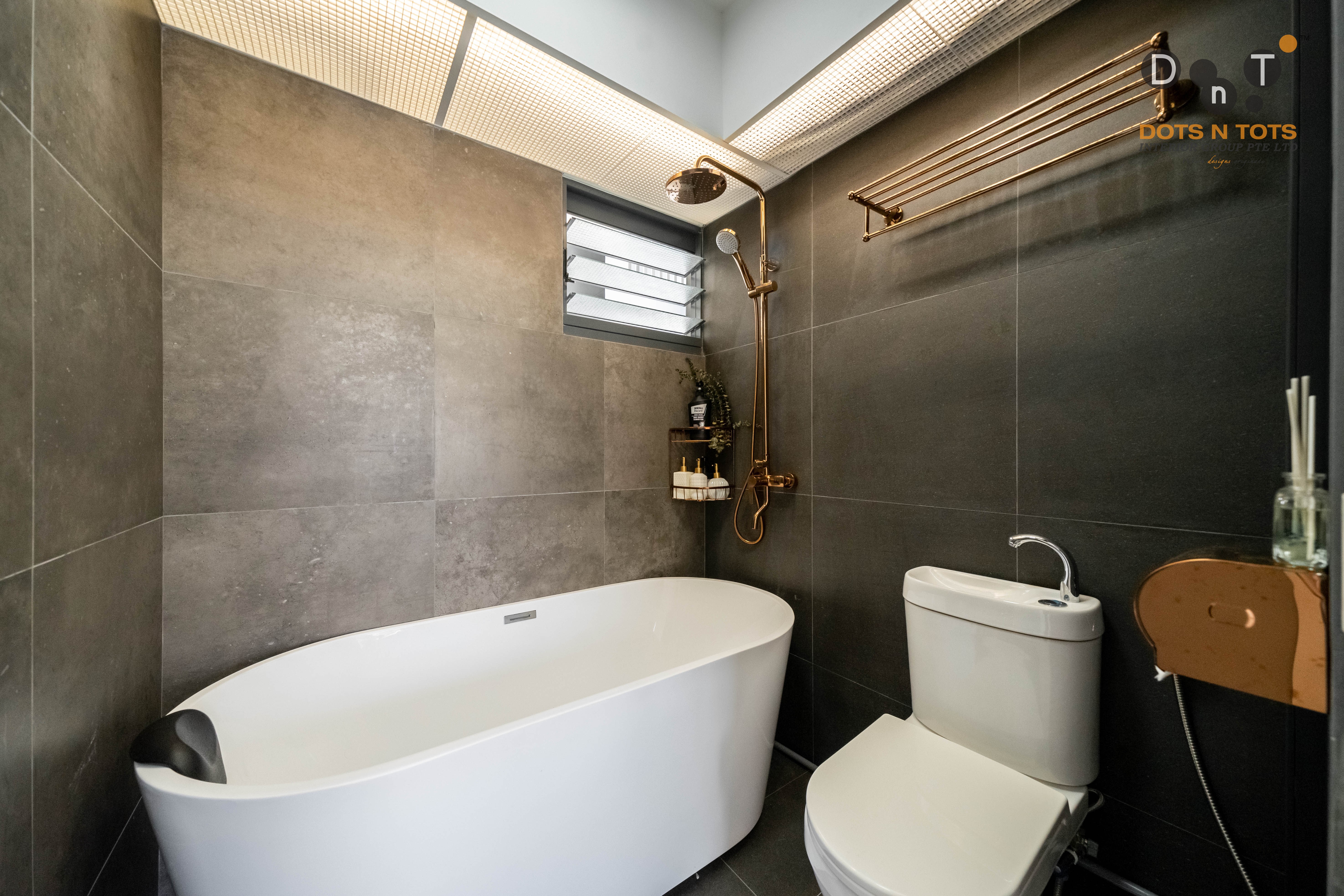 Scandinavian Design - Bathroom - HDB 3 Room - Design by Dots n Tots Interior Pte Ltd