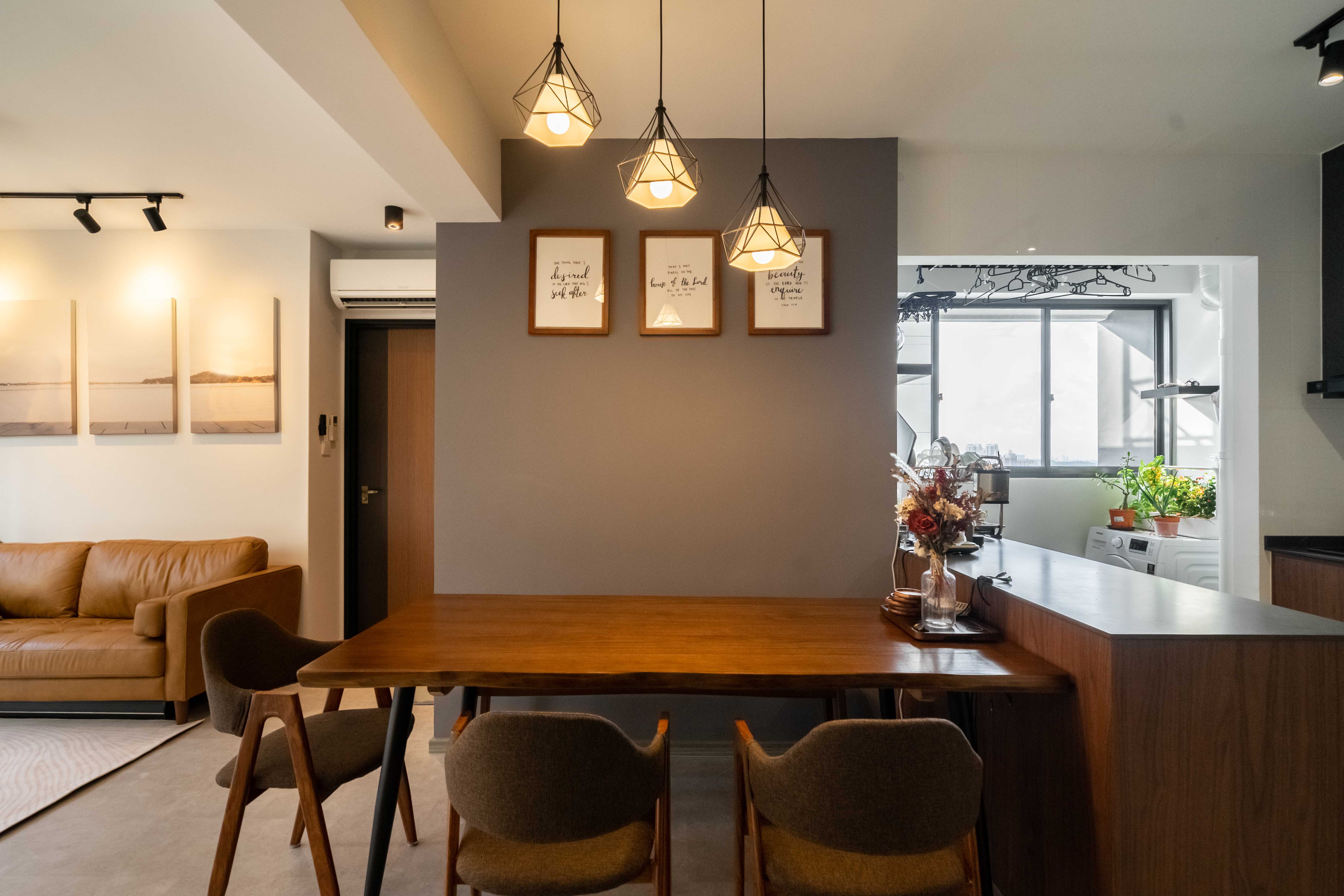 Scandinavian Design - Dining Room - HDB 3 Room - Design by Dots n Tots Interior Pte Ltd