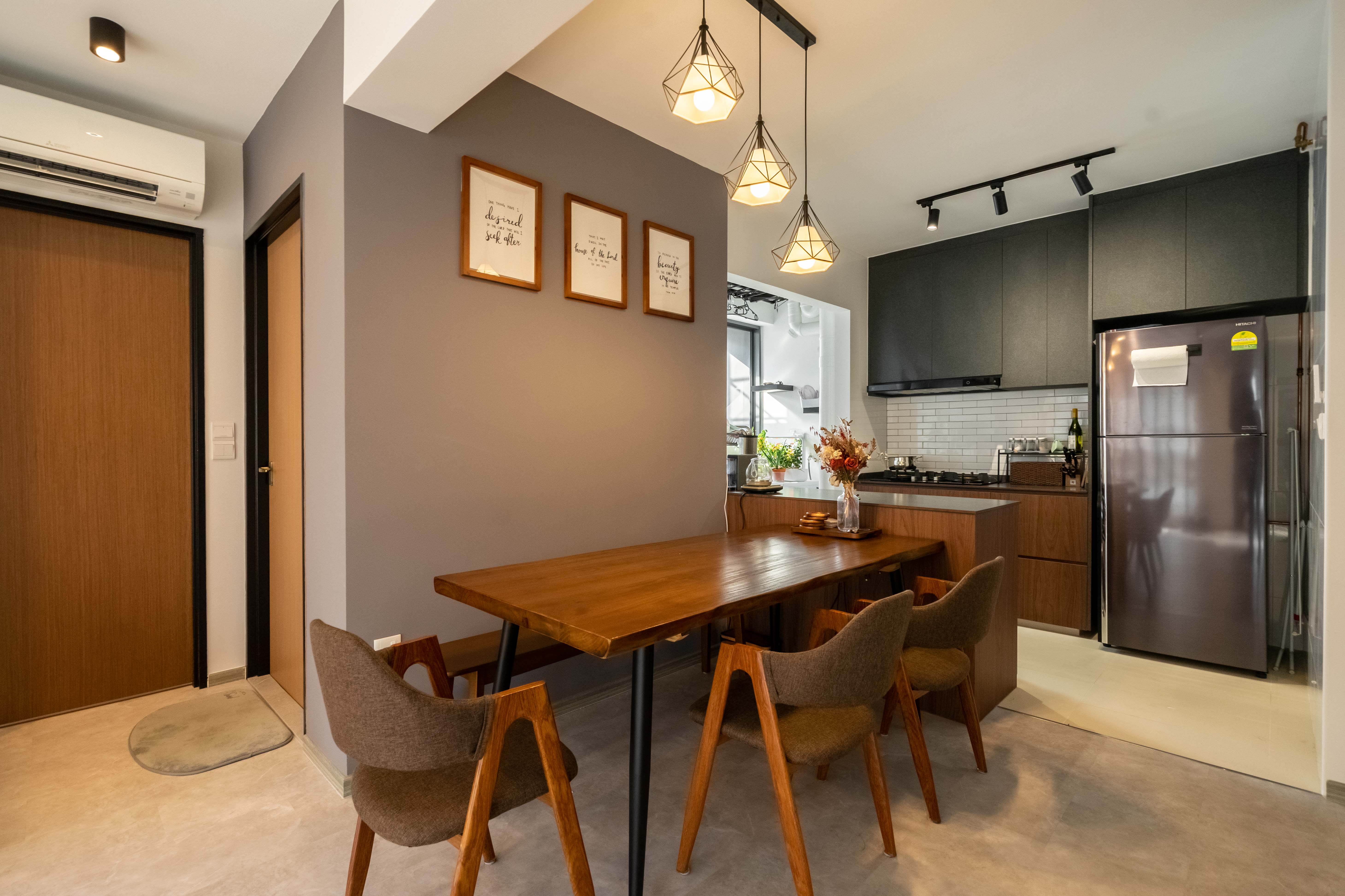 Scandinavian Design - Dining Room - HDB 3 Room - Design by Dots n Tots Interior Pte Ltd