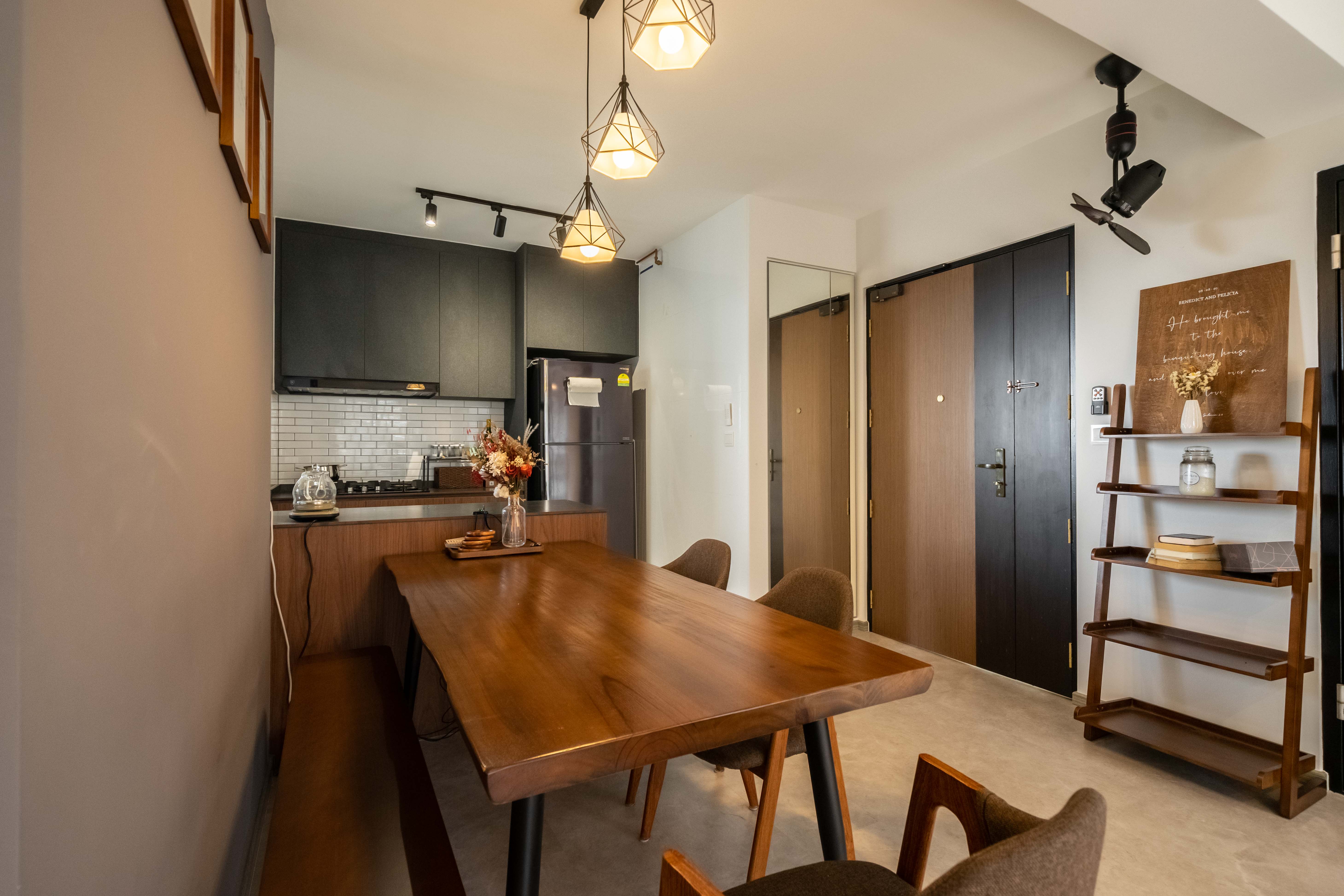 Scandinavian Design - Dining Room - HDB 3 Room - Design by Dots n Tots Interior Pte Ltd