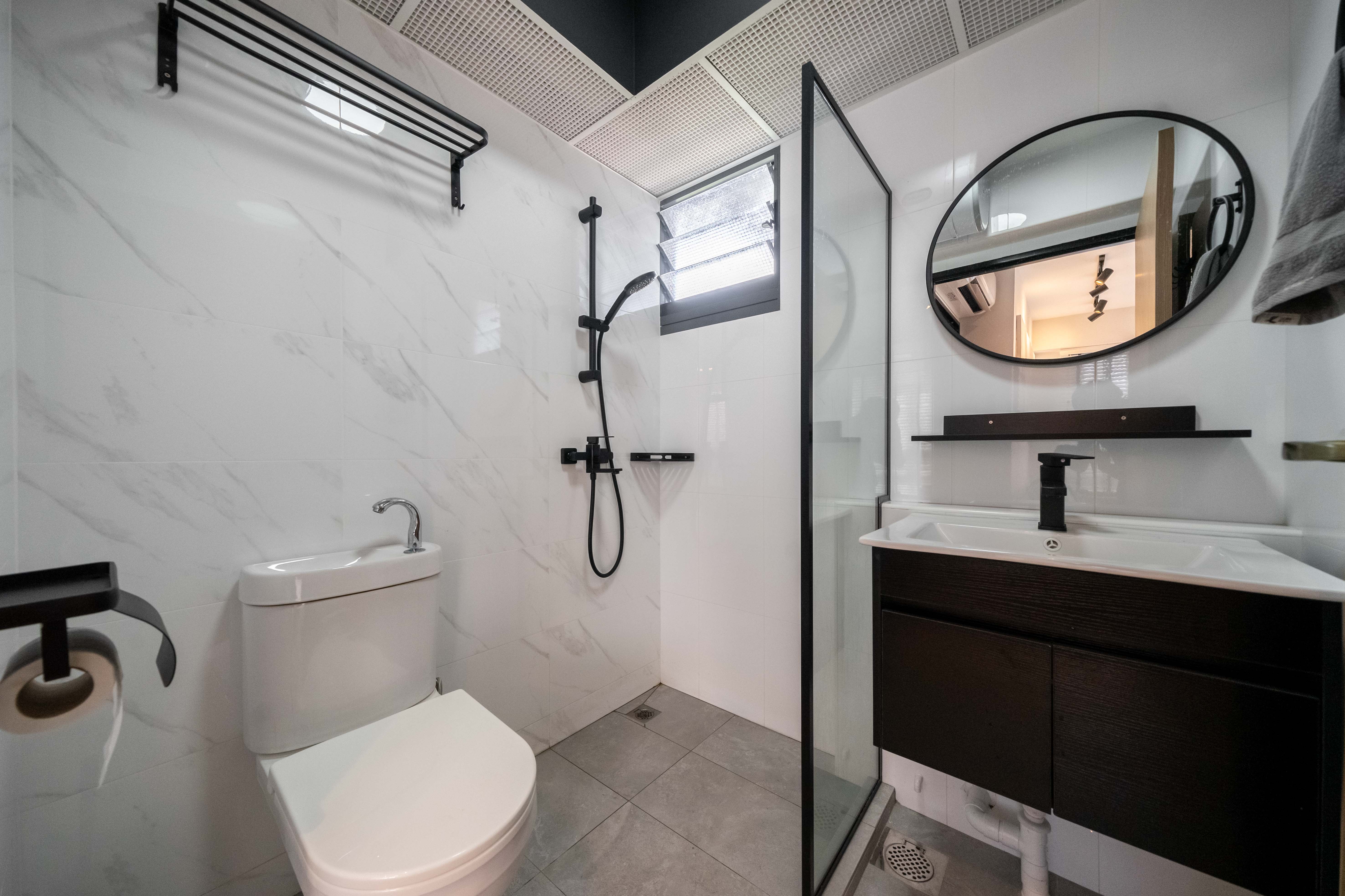 Scandinavian Design - Bathroom - HDB 3 Room - Design by Dots n Tots Interior Pte Ltd