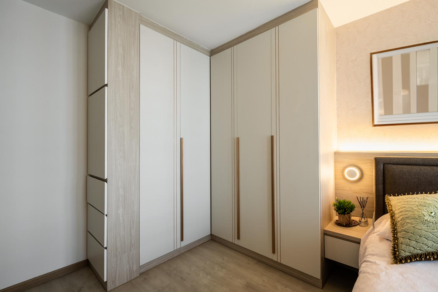 Contemporary, Modern Design - Bedroom - HDB 4 Room - Design by Dots n Tots Interior Pte Ltd