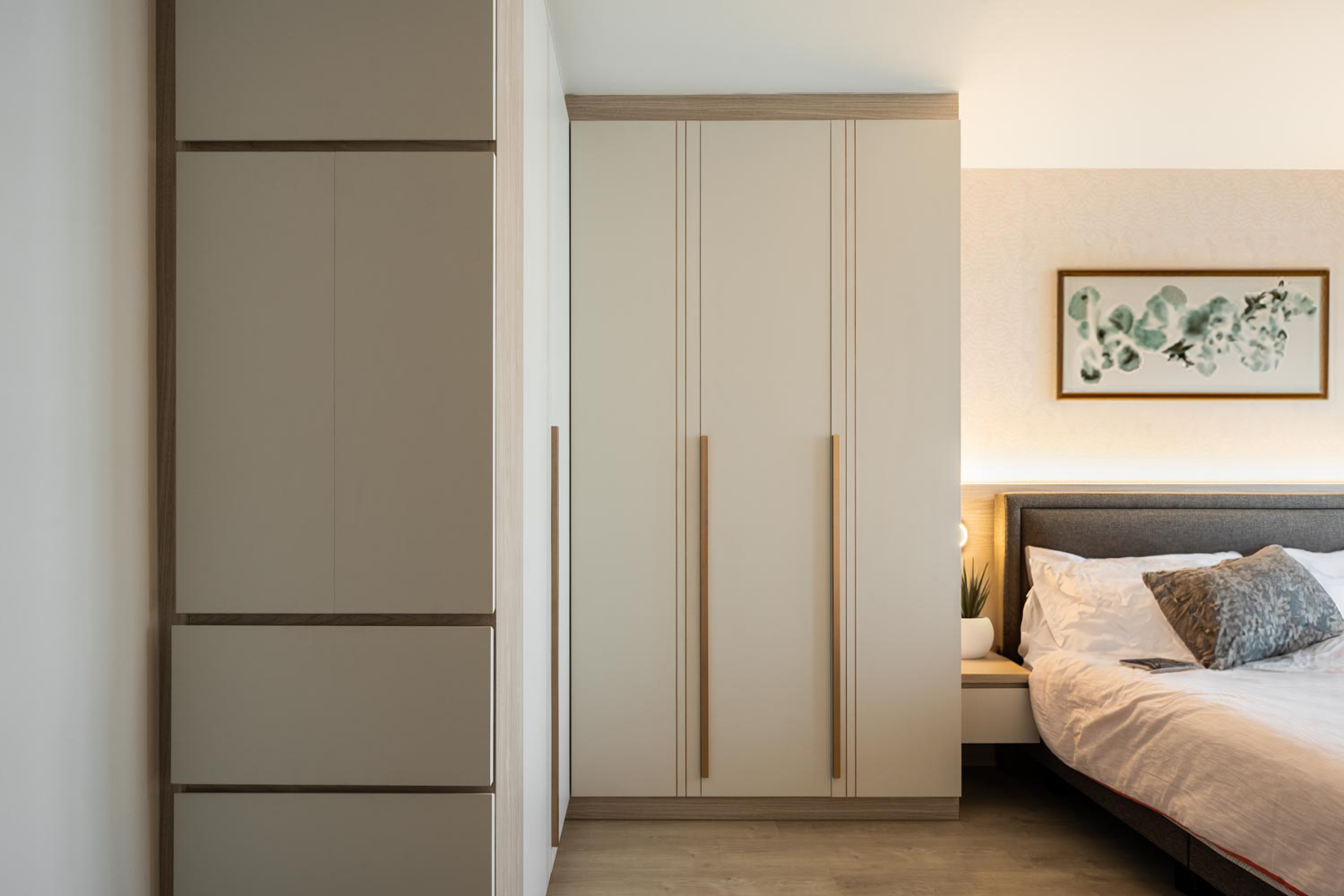 Contemporary, Modern Design - Bedroom - HDB 4 Room - Design by Dots n Tots Interior Pte Ltd