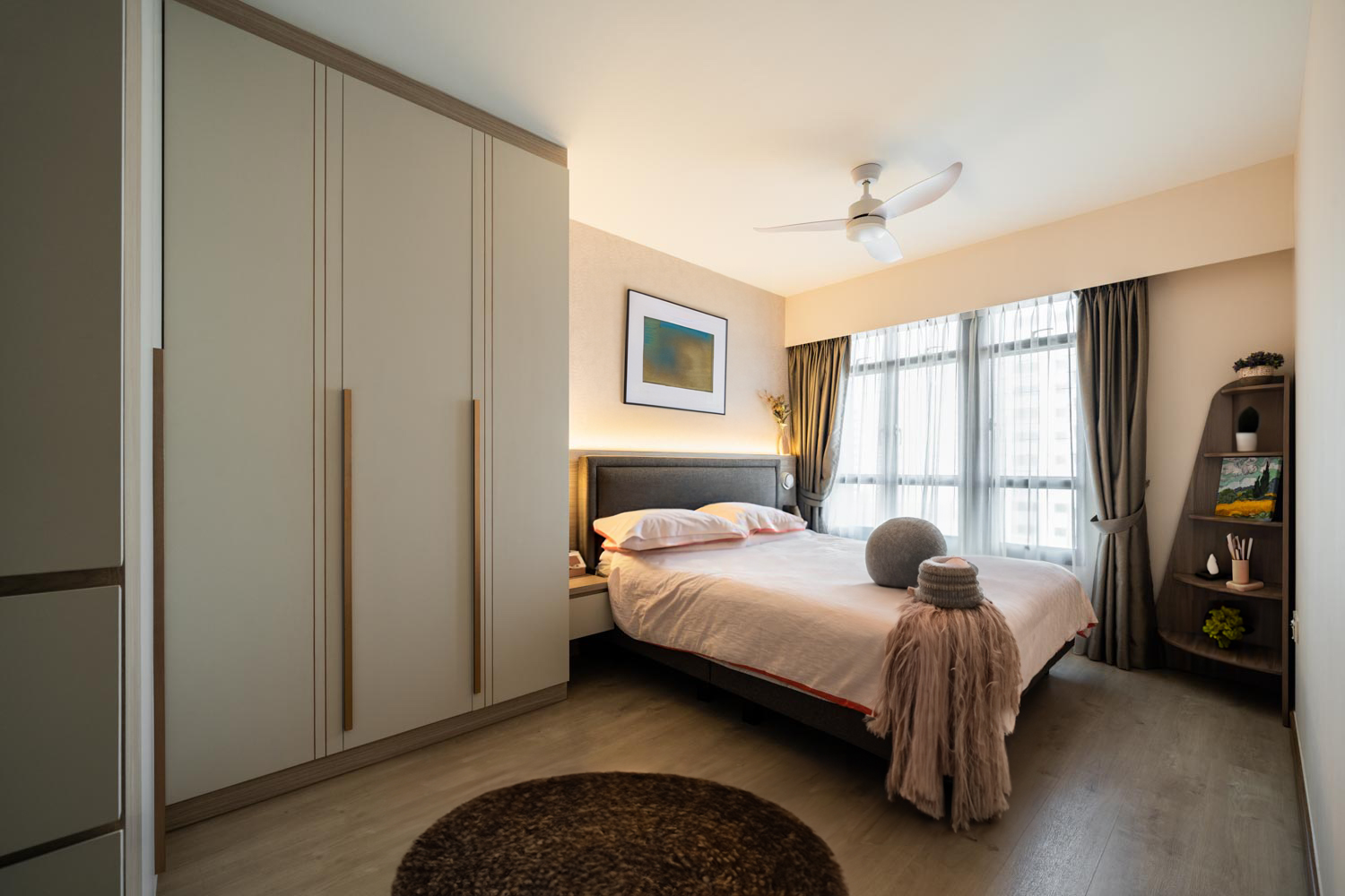 Contemporary, Modern Design - Bedroom - HDB 4 Room - Design by Dots n Tots Interior Pte Ltd