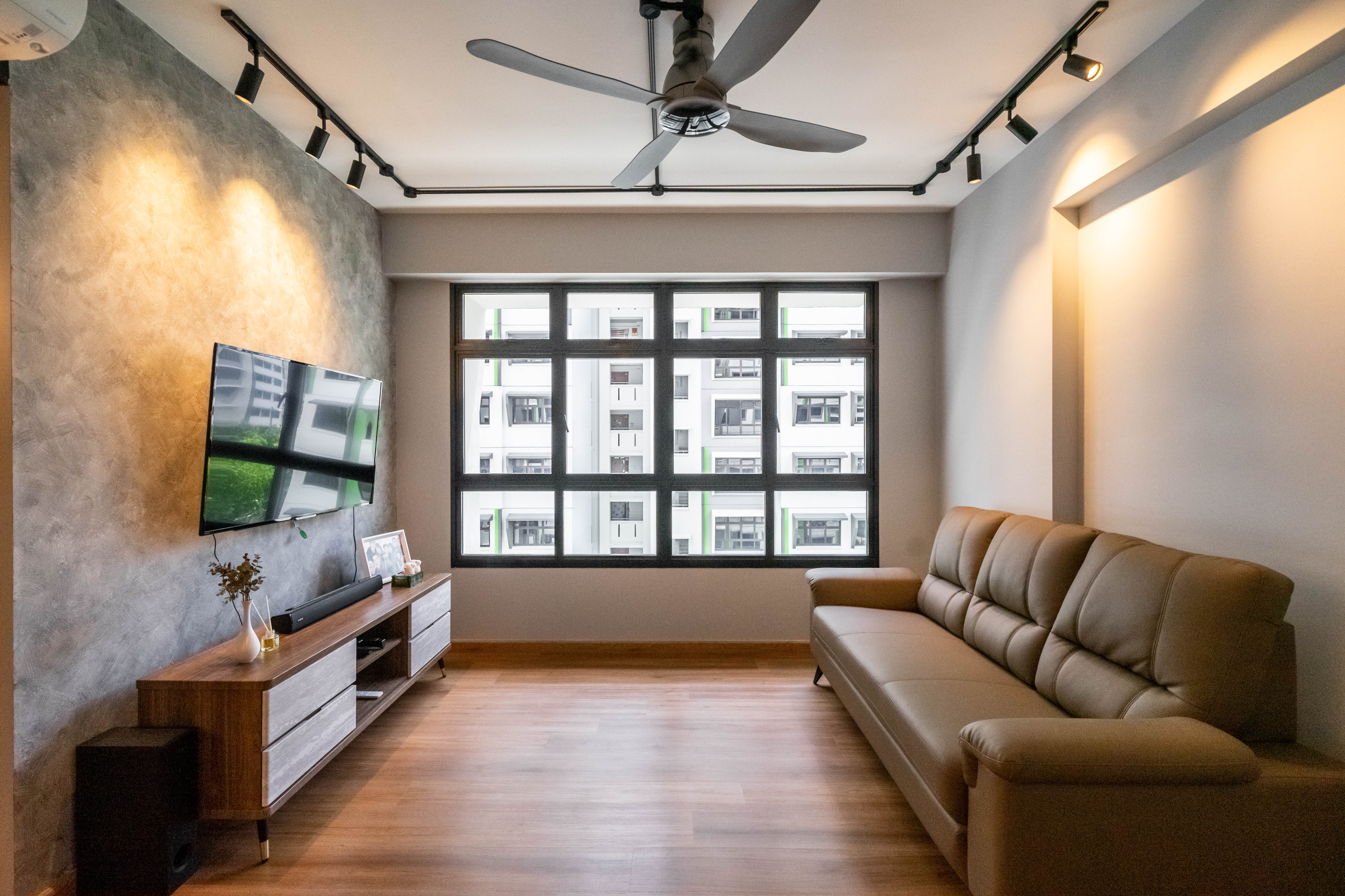 Contemporary, Modern Design - Living Room - HDB 4 Room - Design by Dots n Tots Interior Pte Ltd