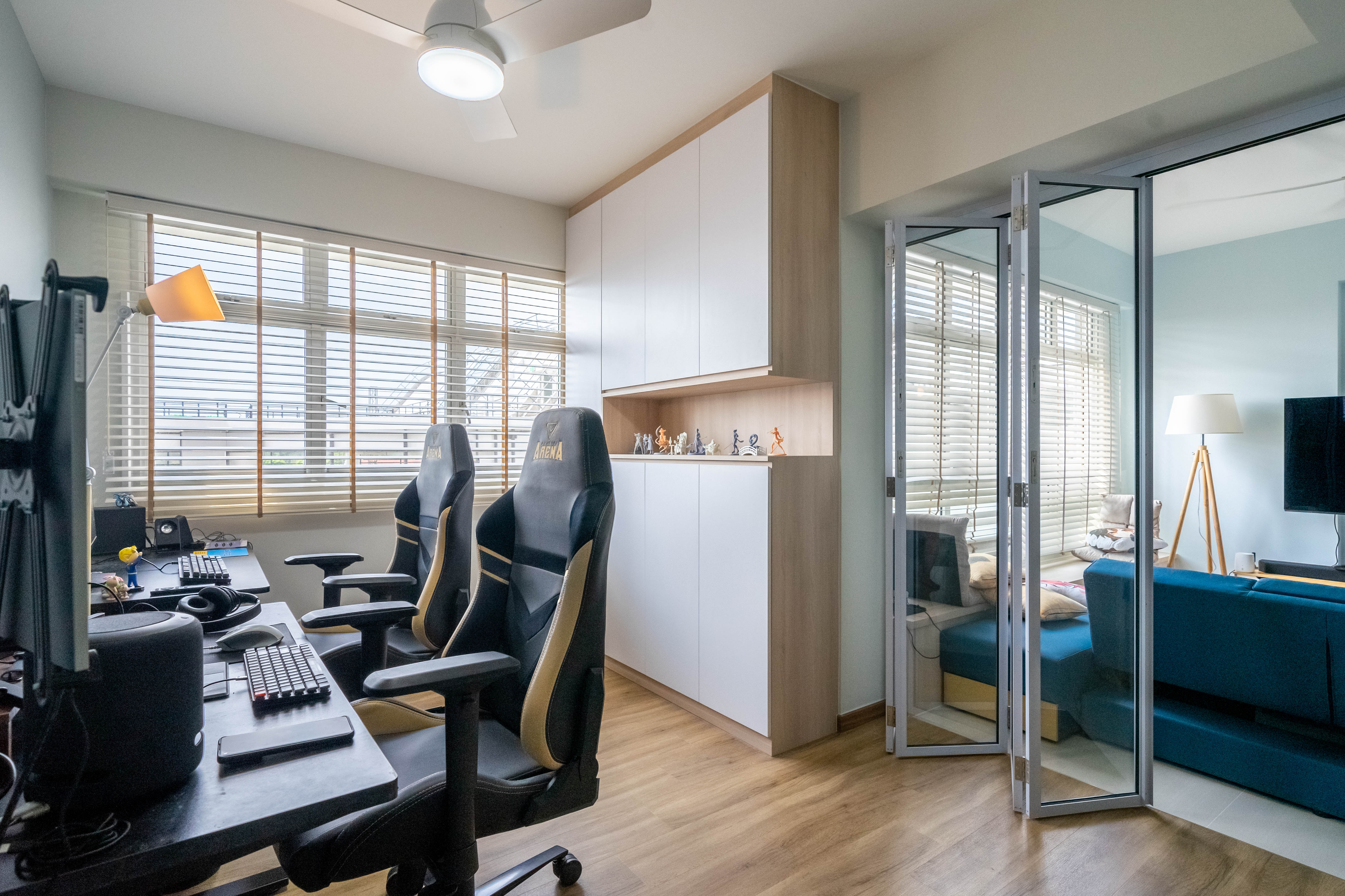 Minimalist, Scandinavian Design - Study Room - HDB 4 Room - Design by Dots n Tots Interior Pte Ltd