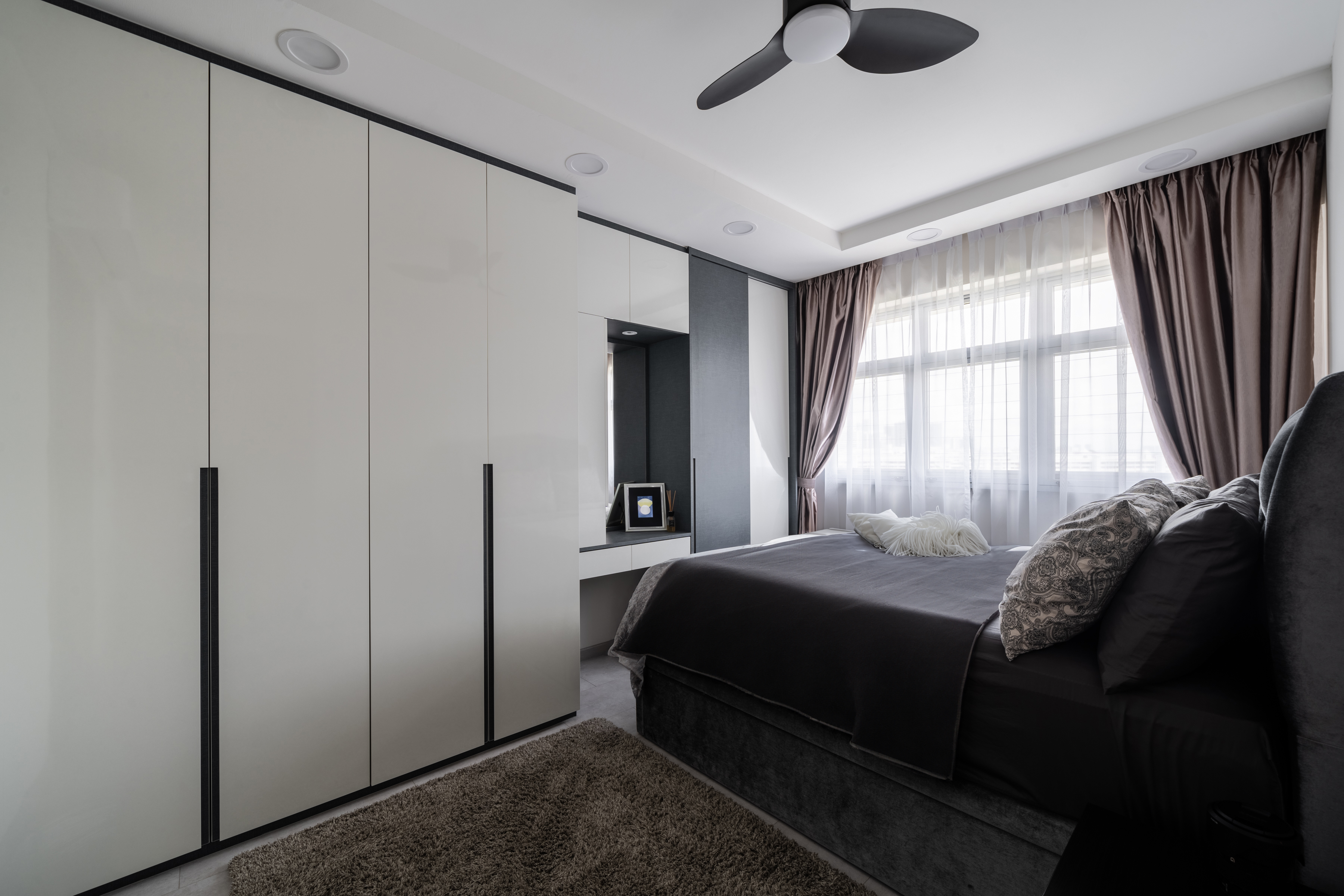 Contemporary, Modern Design - Bedroom - HDB 4 Room - Design by Dots n Tots Interior Pte Ltd