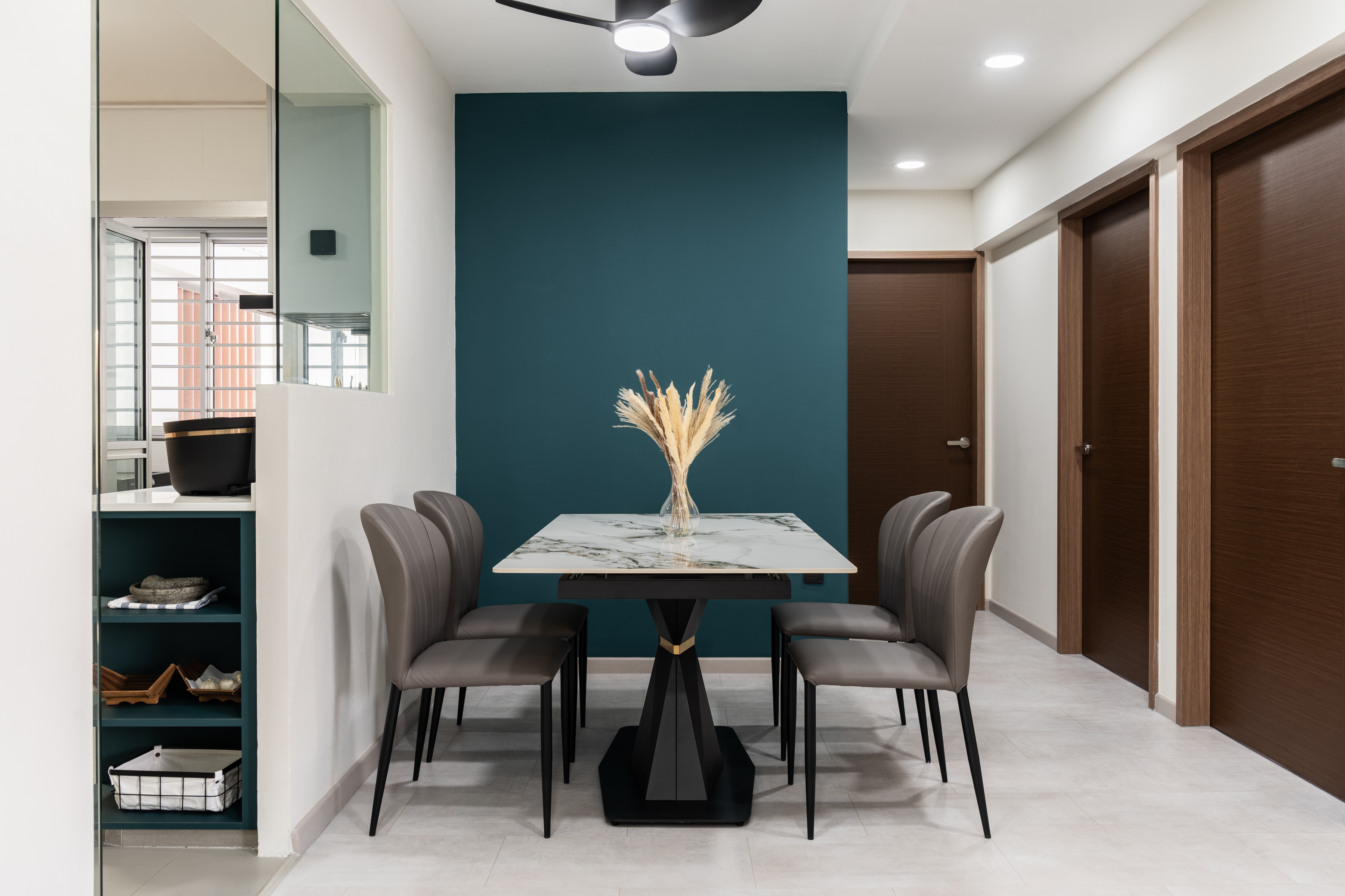 Contemporary, Modern Design - Dining Room - HDB 4 Room - Design by Dots n Tots Interior Pte Ltd