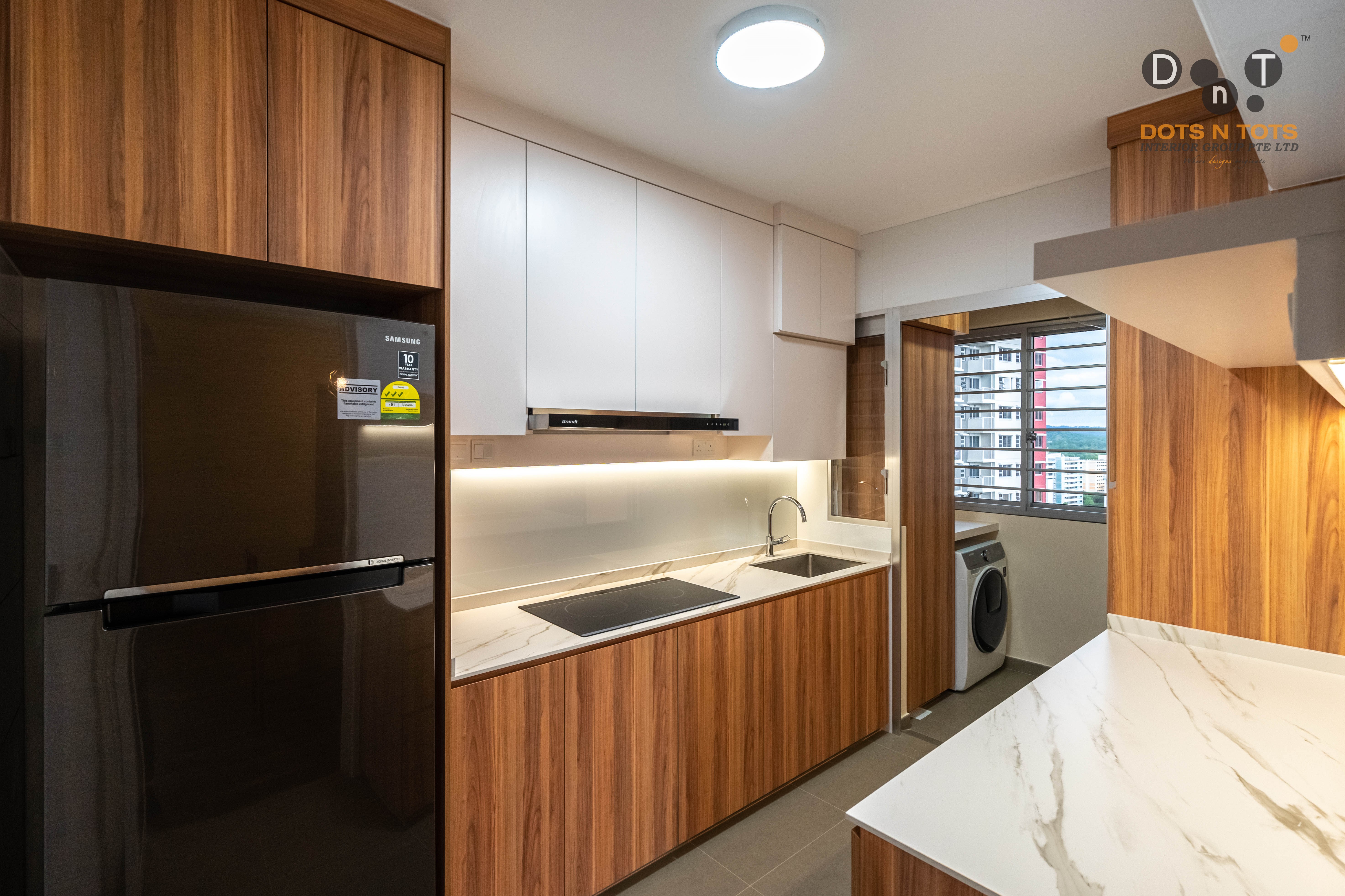 Contemporary, Scandinavian Design - Kitchen - HDB 4 Room - Design by Dots n Tots Interior Pte Ltd