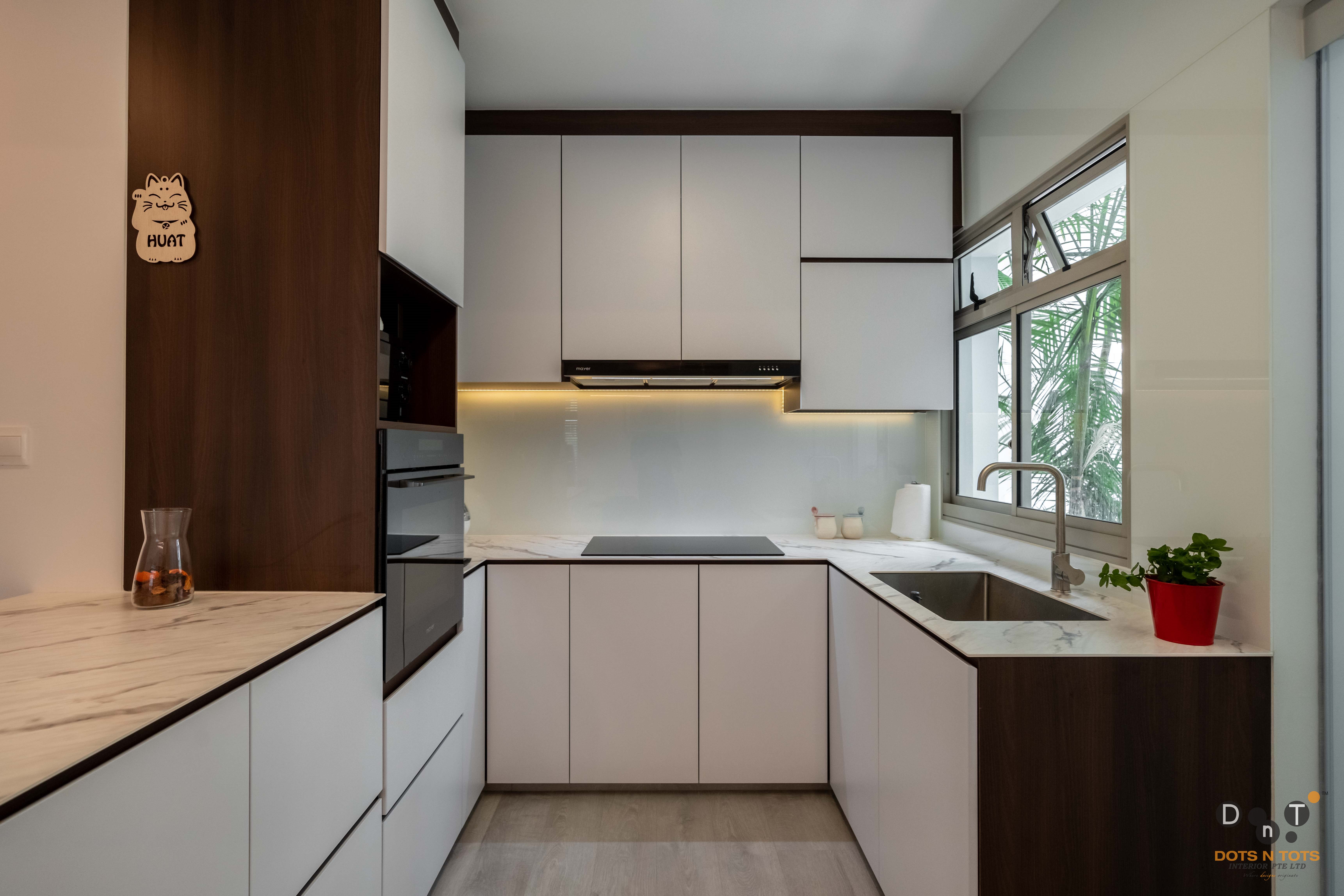 Modern Design - Kitchen - HDB 4 Room - Design by Dots n Tots Interior Pte Ltd