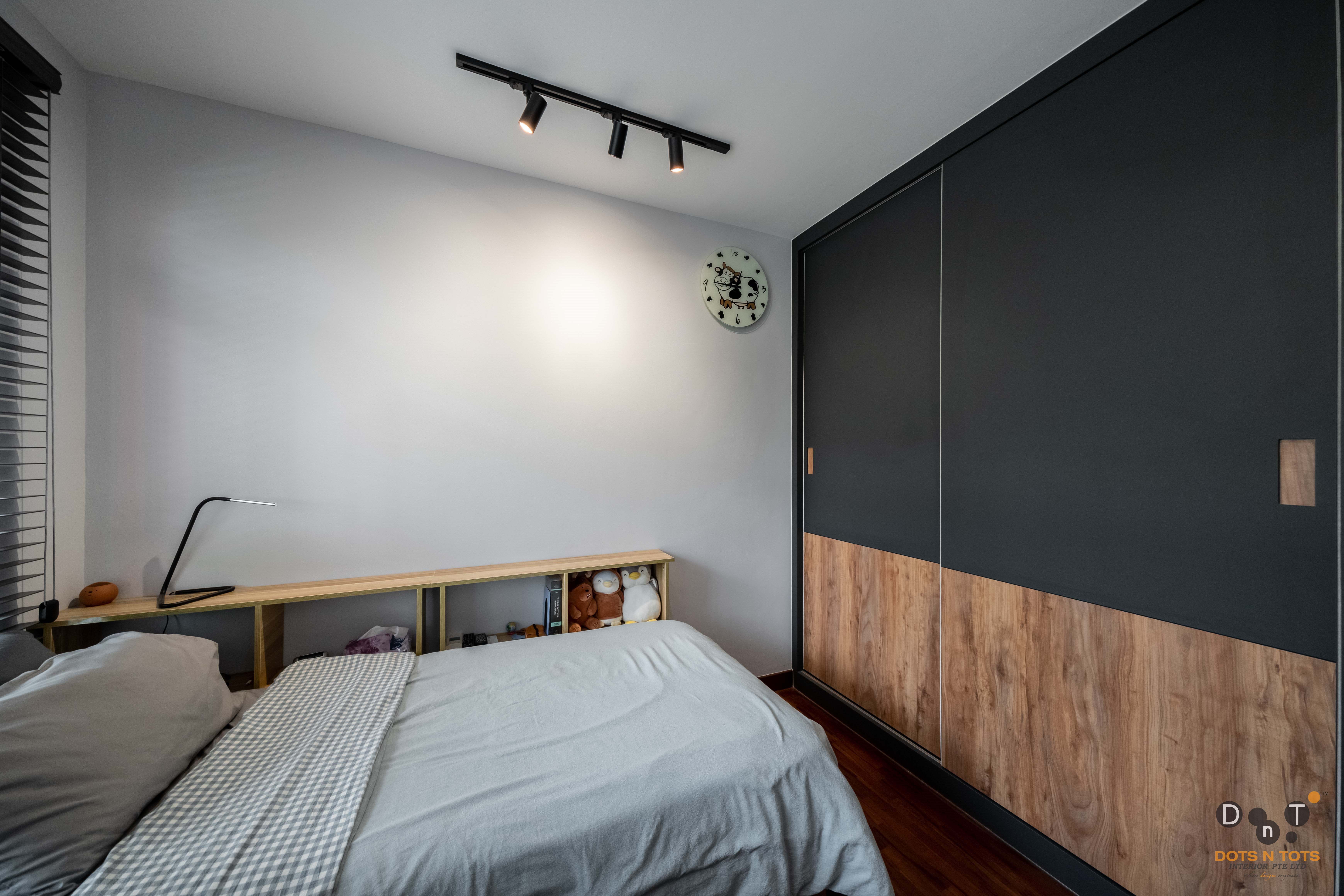 Modern Design - Bedroom - HDB 4 Room - Design by Dots n Tots Interior Pte Ltd