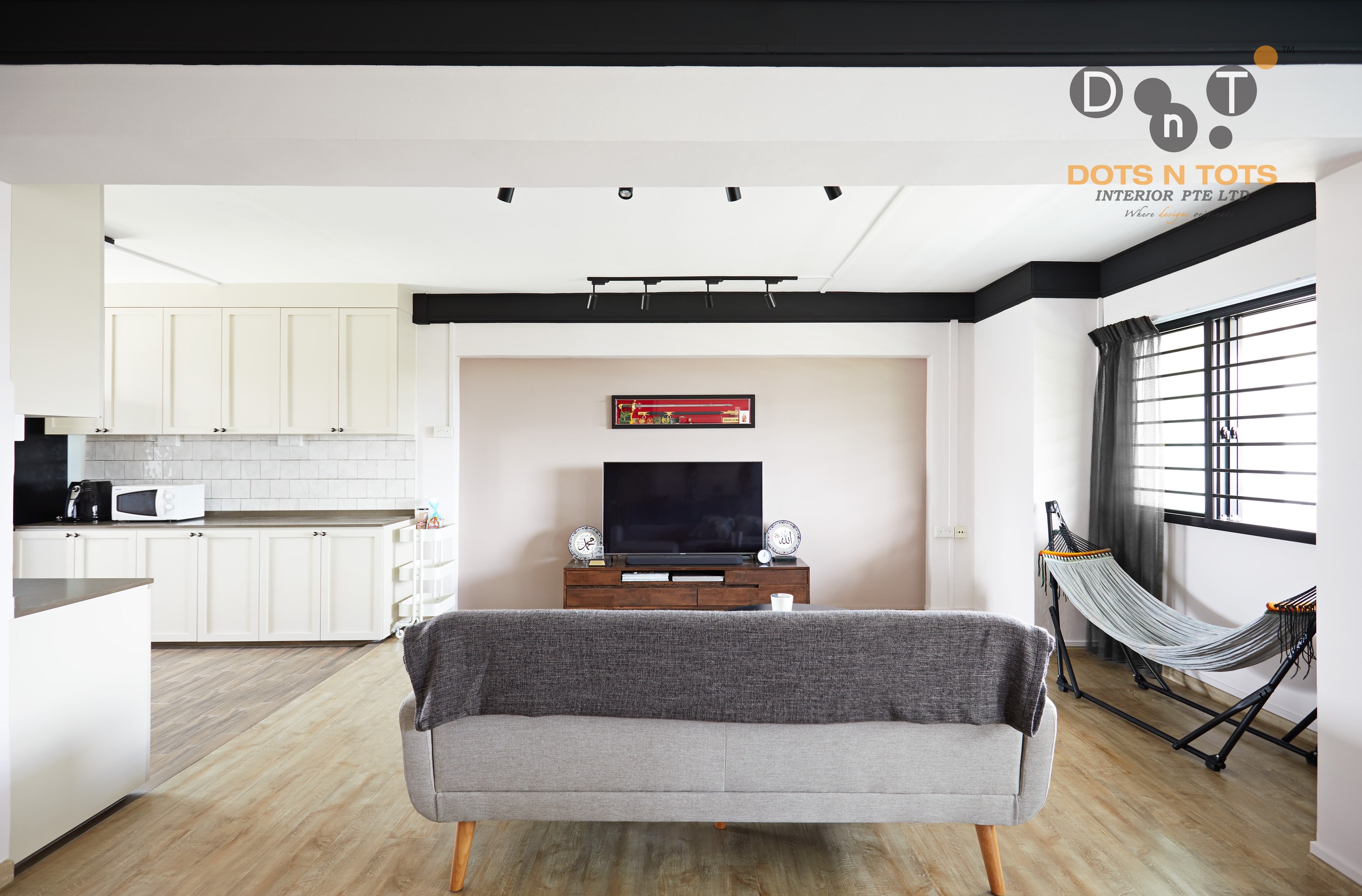 Contemporary, Modern, Scandinavian Design - Living Room - HDB 4 Room - Design by Dots n Tots Interior Pte Ltd