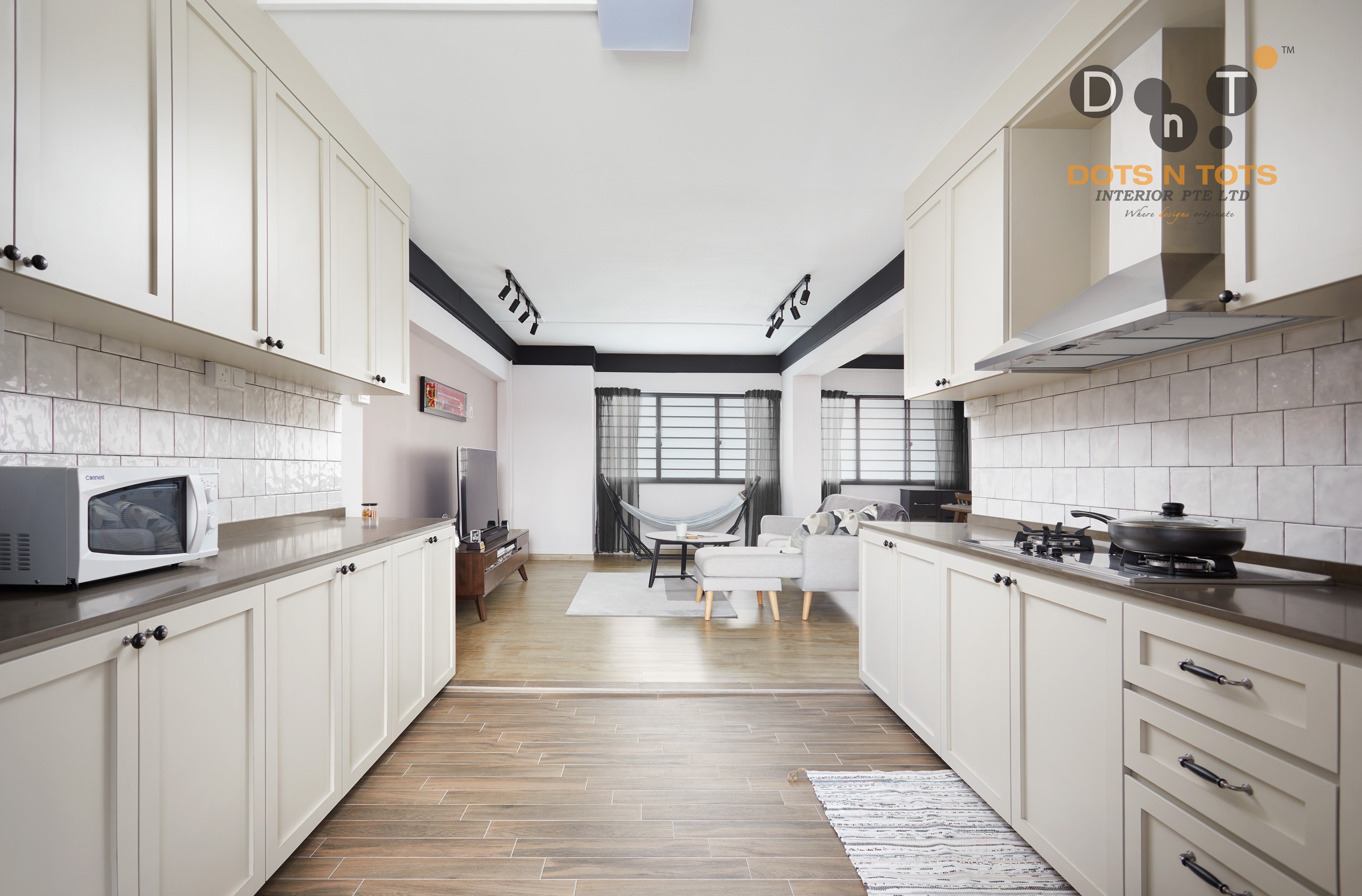 Contemporary, Modern, Scandinavian Design - Kitchen - HDB 4 Room - Design by Dots n Tots Interior Pte Ltd