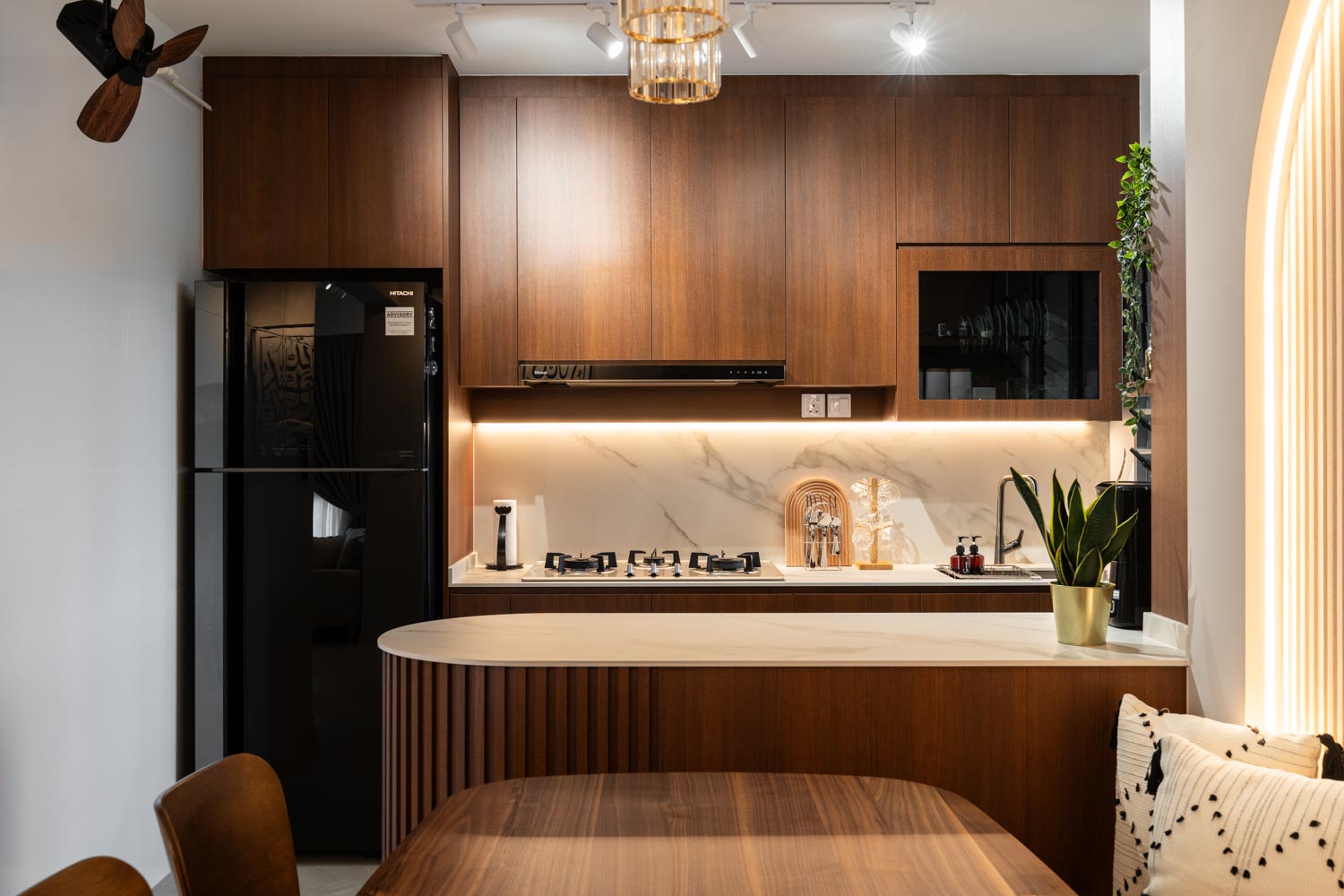 Modern, Scandinavian Design - Kitchen - HDB 4 Room - Design by Dots n Tots Interior Pte Ltd