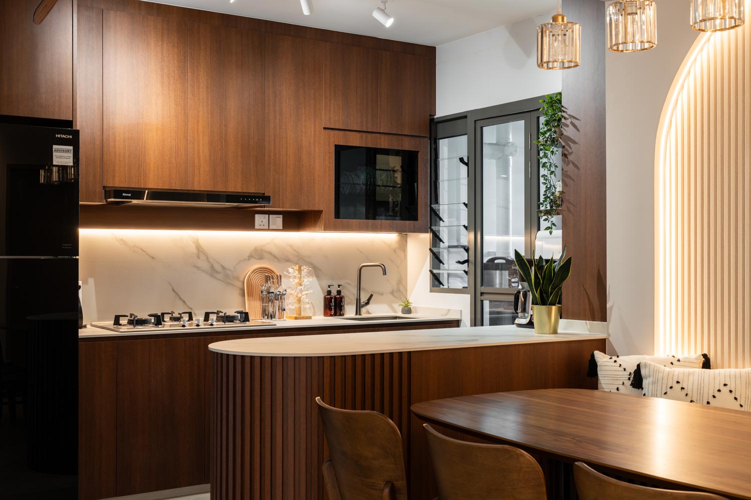 Modern, Scandinavian Design - Kitchen - HDB 4 Room - Design by Dots n Tots Interior Pte Ltd