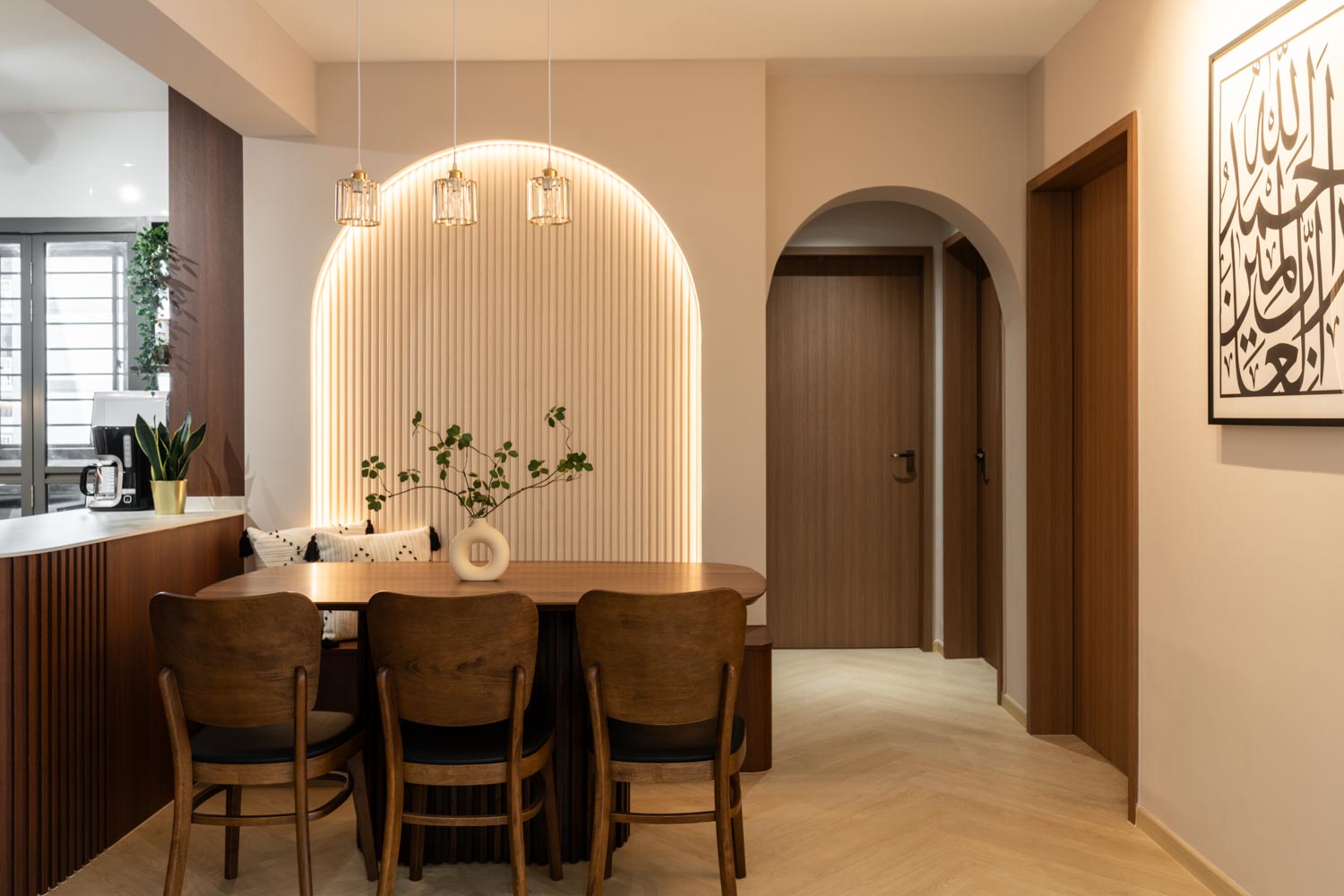 Modern, Scandinavian Design - Dining Room - HDB 4 Room - Design by Dots n Tots Interior Pte Ltd