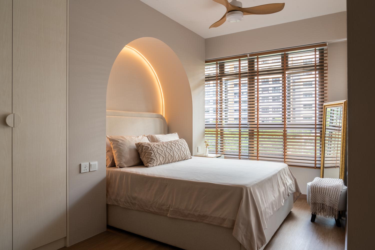 Modern, Scandinavian Design - Bedroom - HDB 4 Room - Design by Dots n Tots Interior Pte Ltd