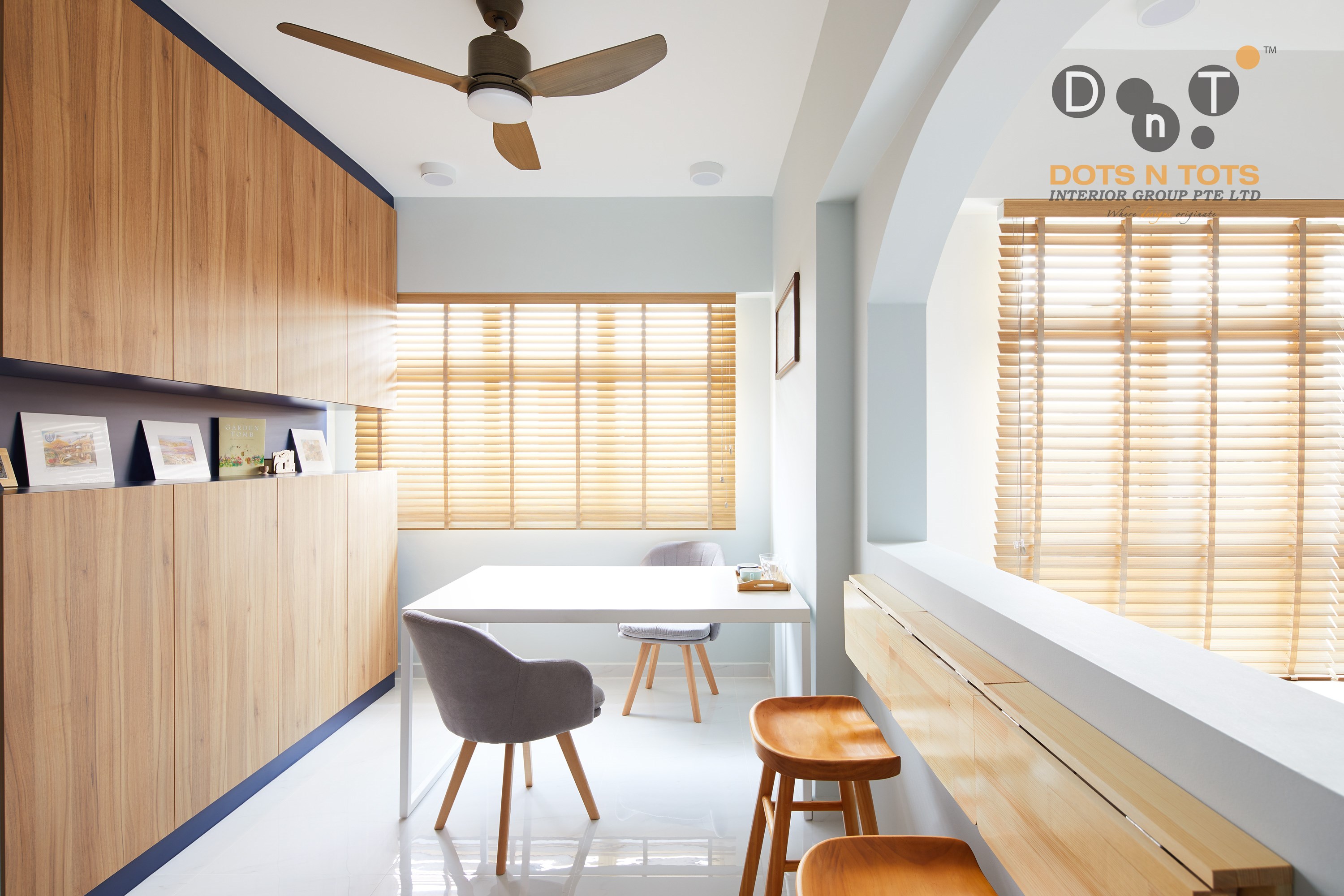 Scandinavian Design - Study Room - HDB 4 Room - Design by Dots n Tots Interior Pte Ltd