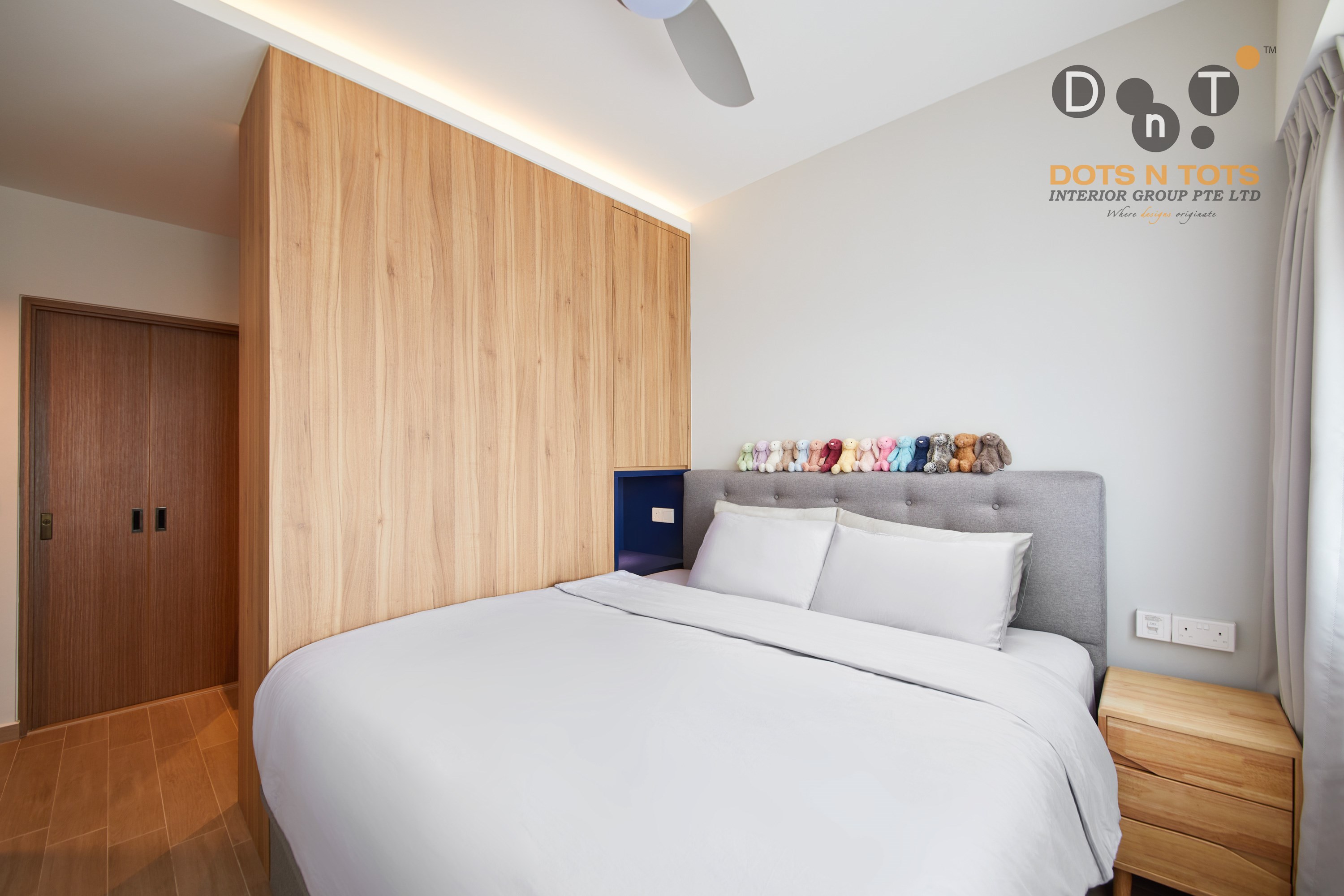 Scandinavian Design - Bedroom - HDB 4 Room - Design by Dots n Tots Interior Pte Ltd