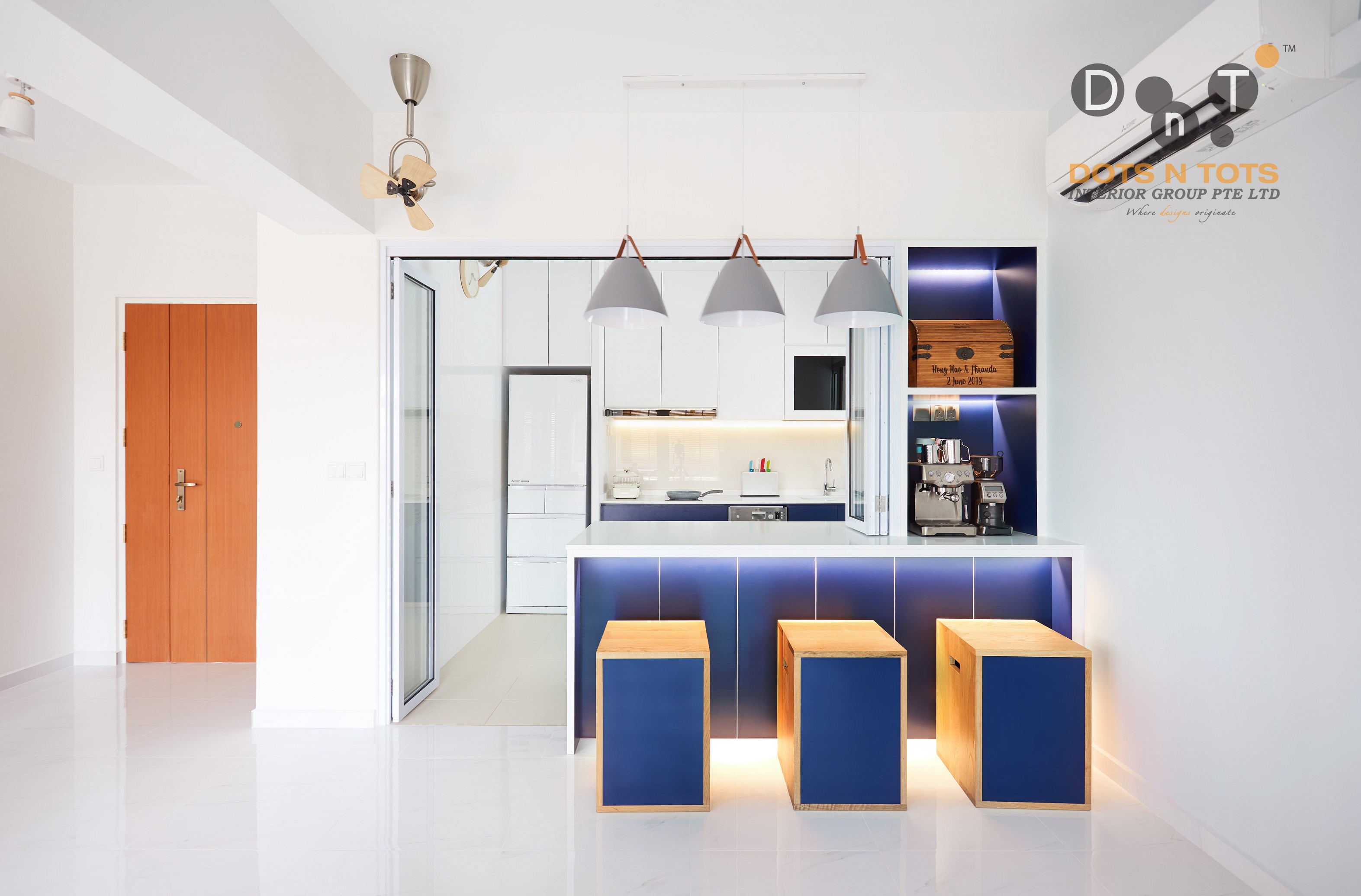 Scandinavian Design - Kitchen - HDB 4 Room - Design by Dots n Tots Interior Pte Ltd