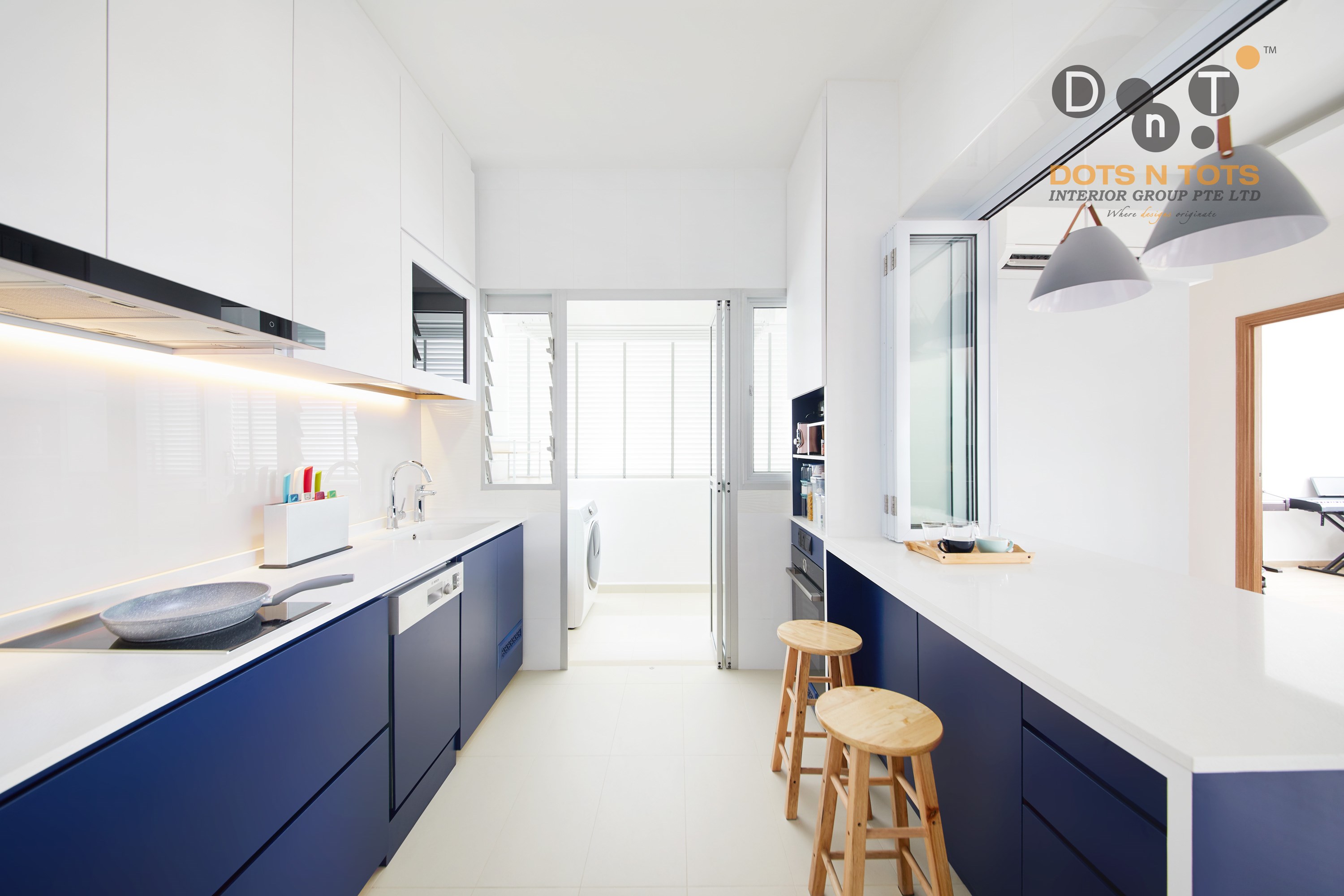 Scandinavian Design - Kitchen - HDB 4 Room - Design by Dots n Tots Interior Pte Ltd