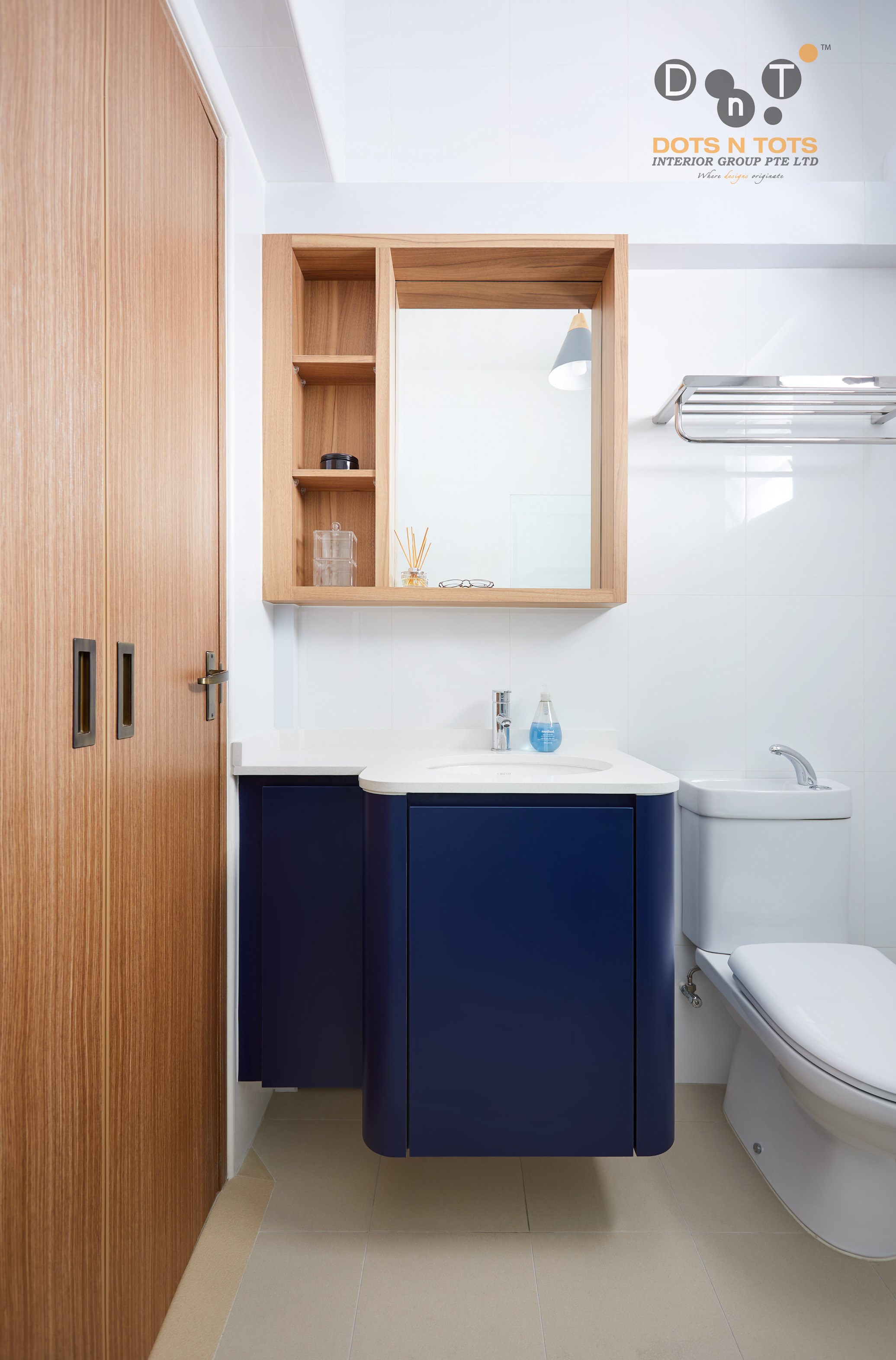Scandinavian Design - Bathroom - HDB 4 Room - Design by Dots n Tots Interior Pte Ltd