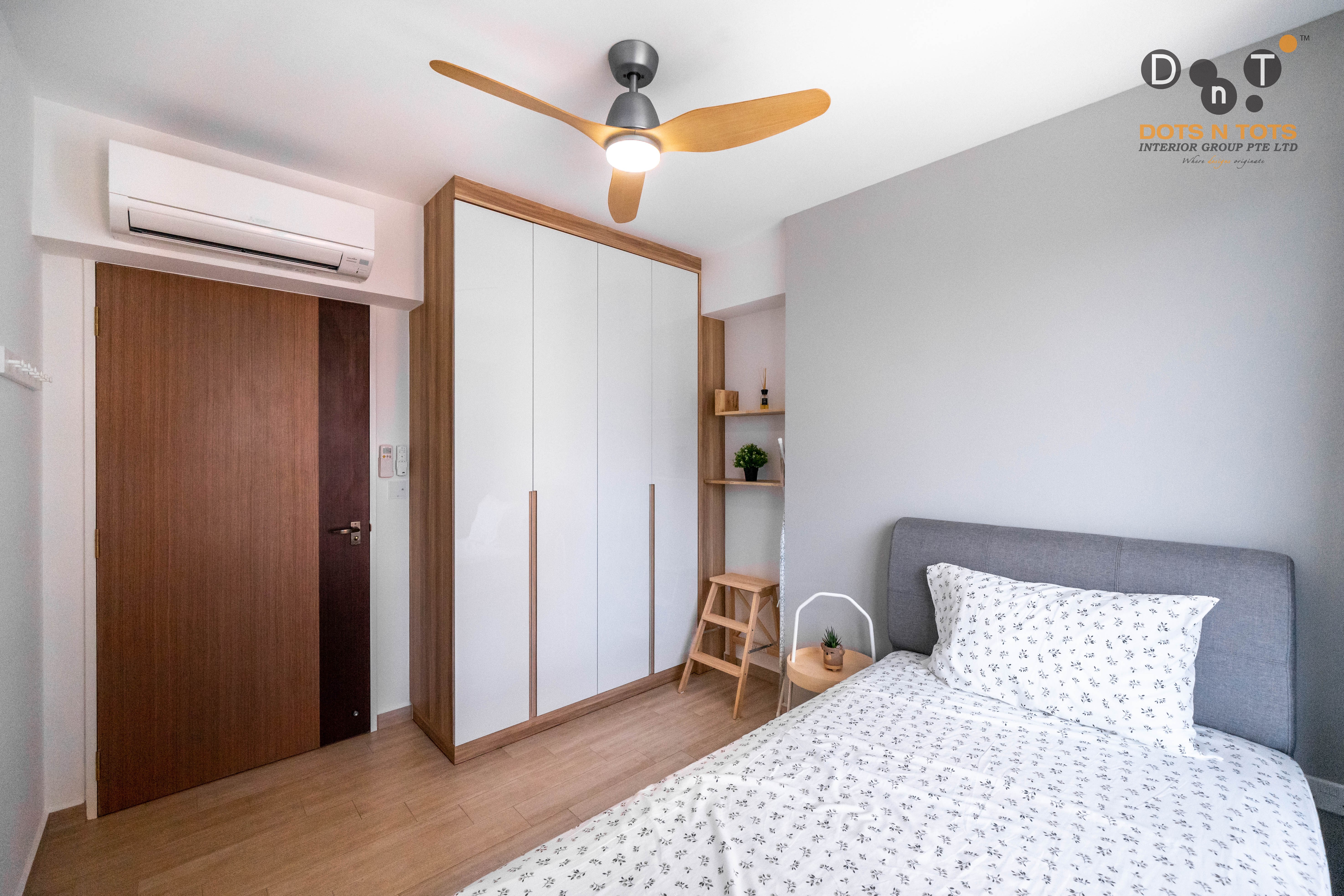 Scandinavian Design - Bedroom - HDB 4 Room - Design by Dots n Tots Interior Pte Ltd