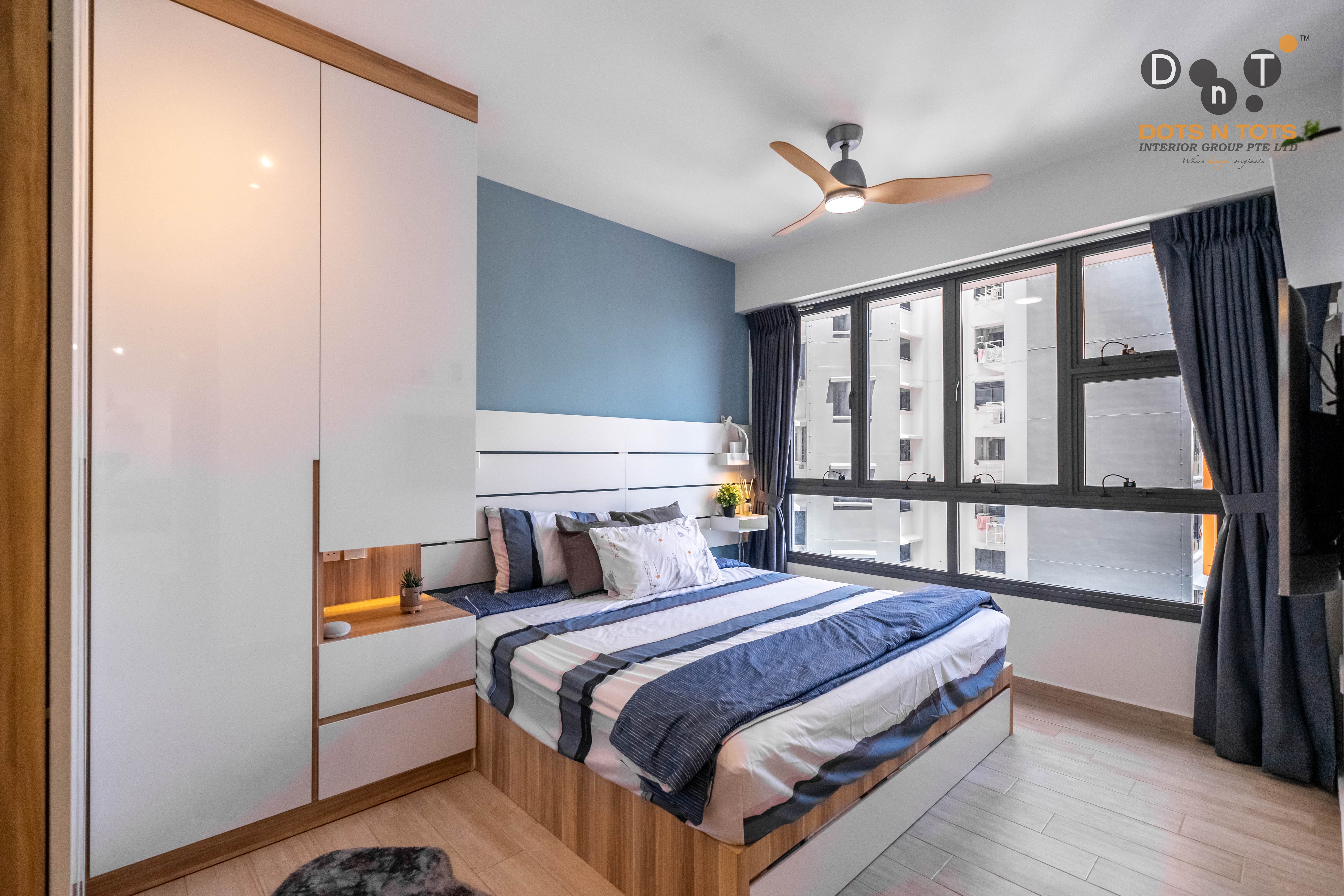 Scandinavian Design - Bedroom - HDB 4 Room - Design by Dots n Tots Interior Pte Ltd