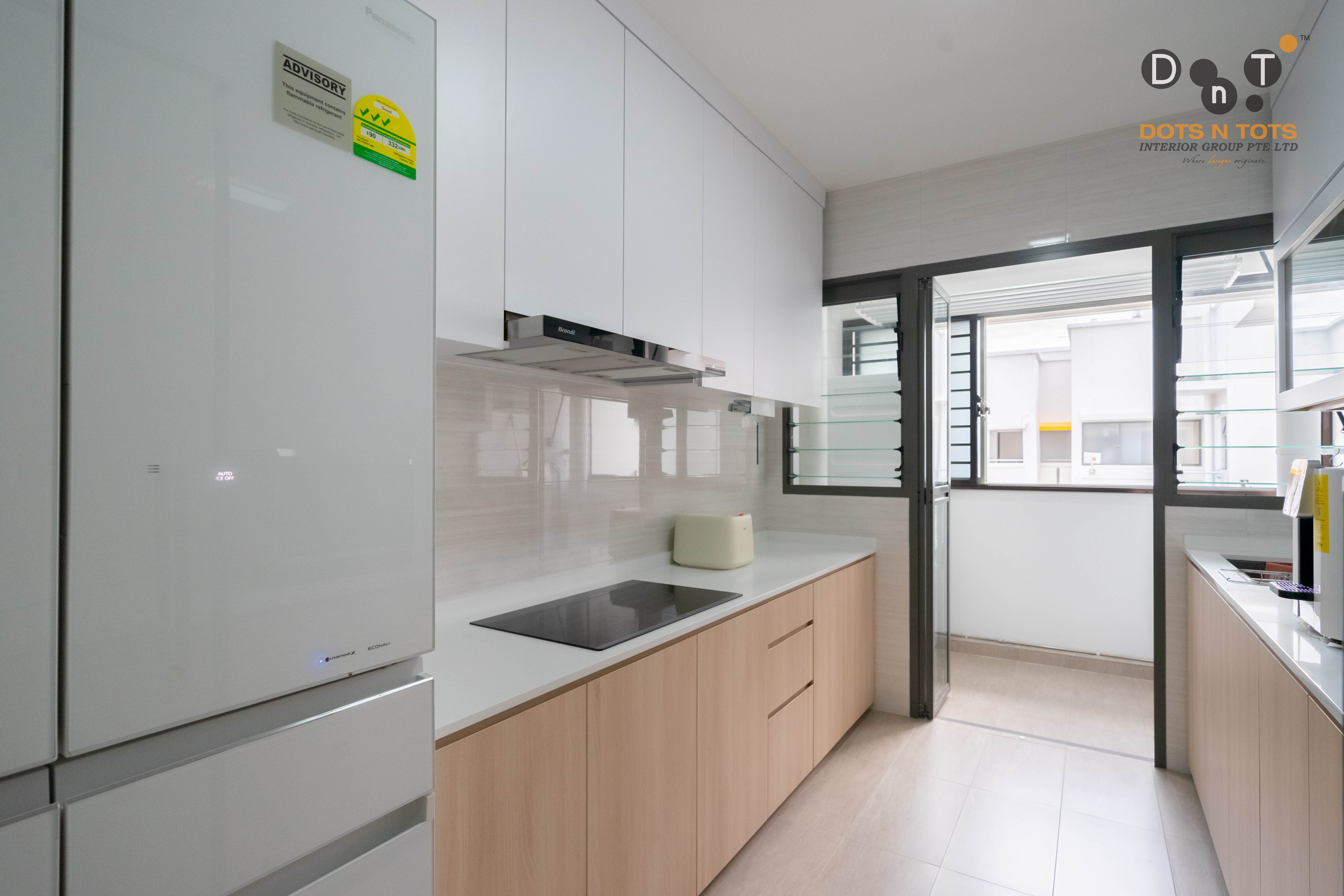 Scandinavian Design - Kitchen - HDB 4 Room - Design by Dots n Tots Interior Pte Ltd