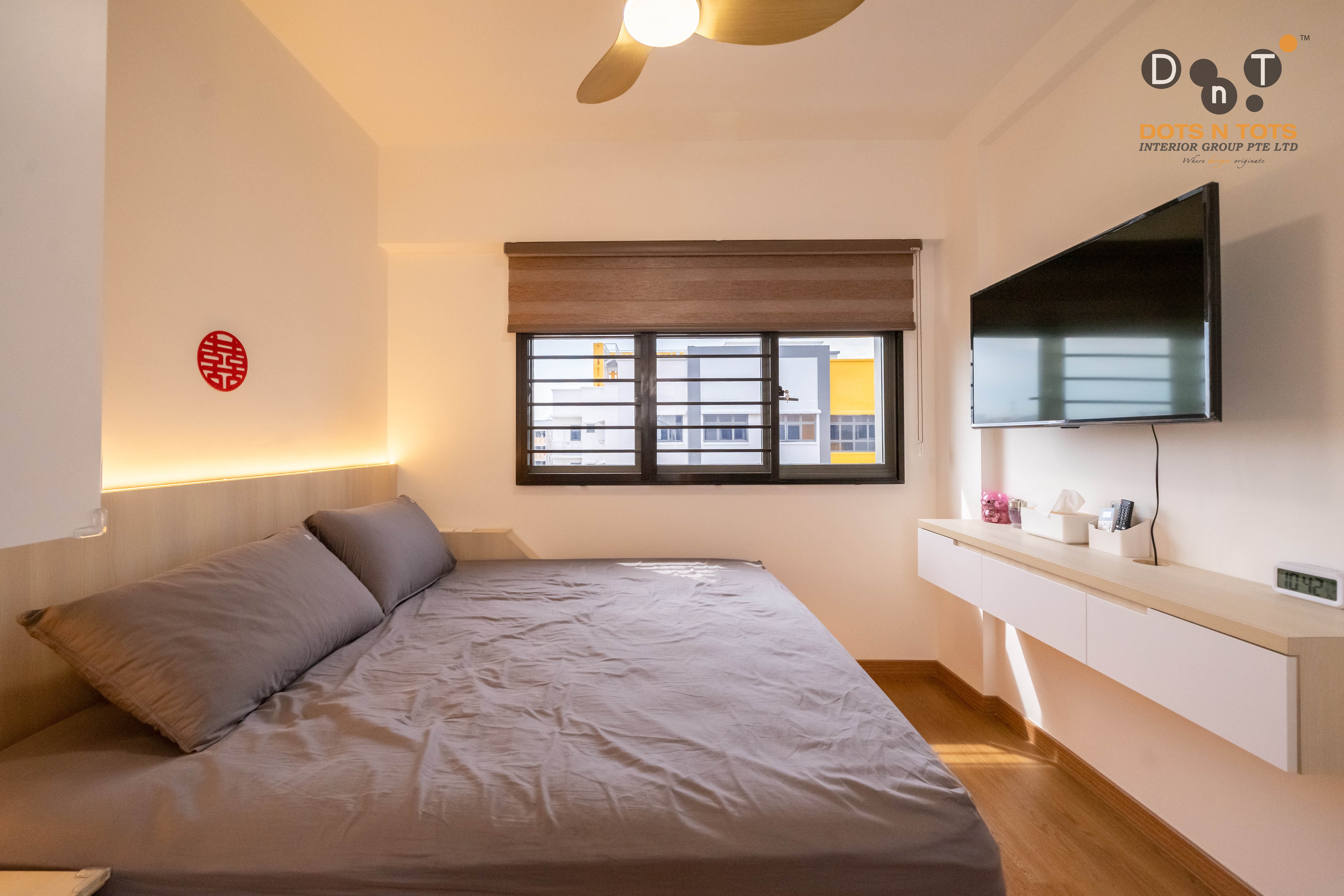 Scandinavian Design - Bedroom - HDB 4 Room - Design by Dots n Tots Interior Pte Ltd