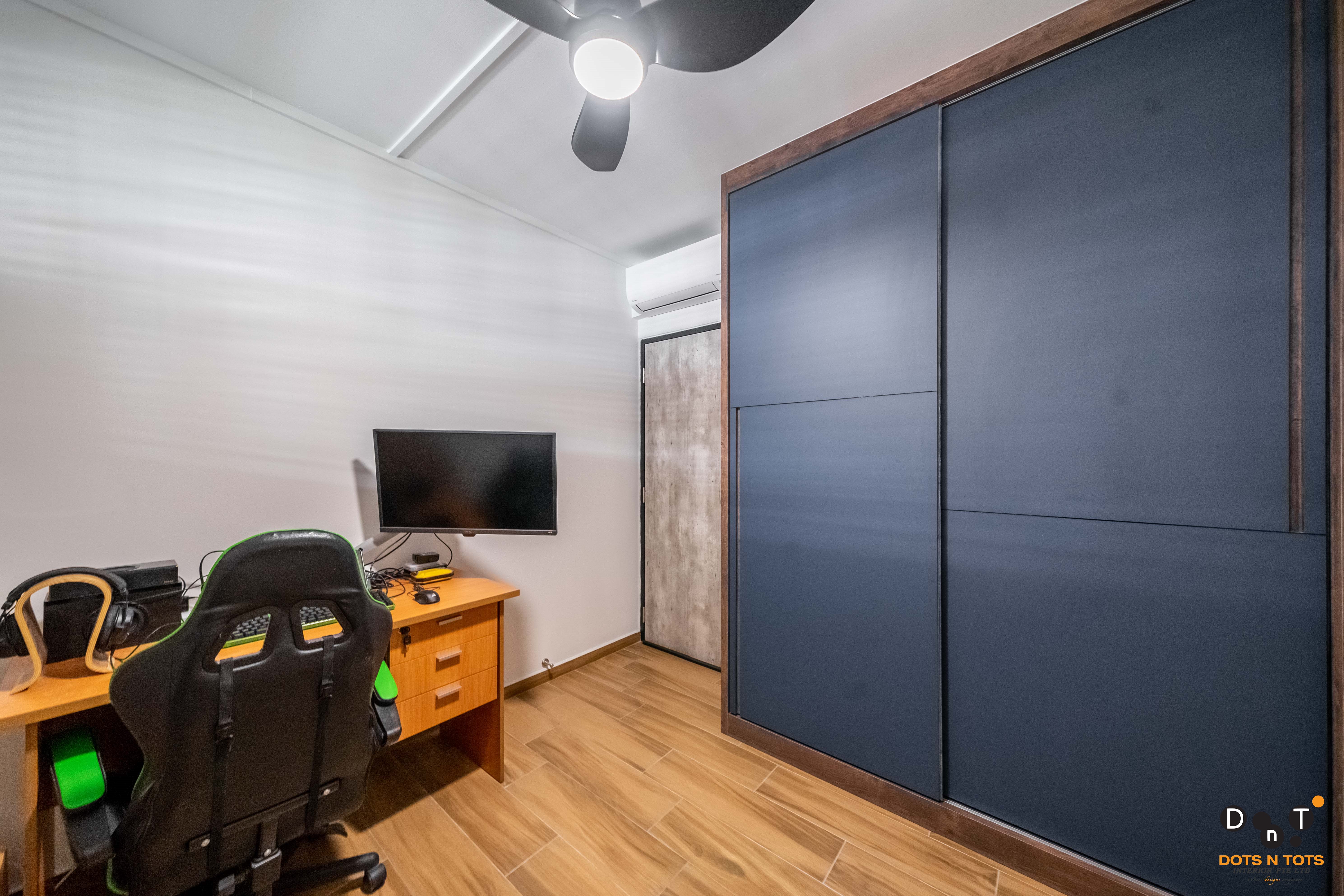 Eclectic, Industrial Design - Study Room - HDB 4 Room - Design by Dots n Tots Interior Pte Ltd