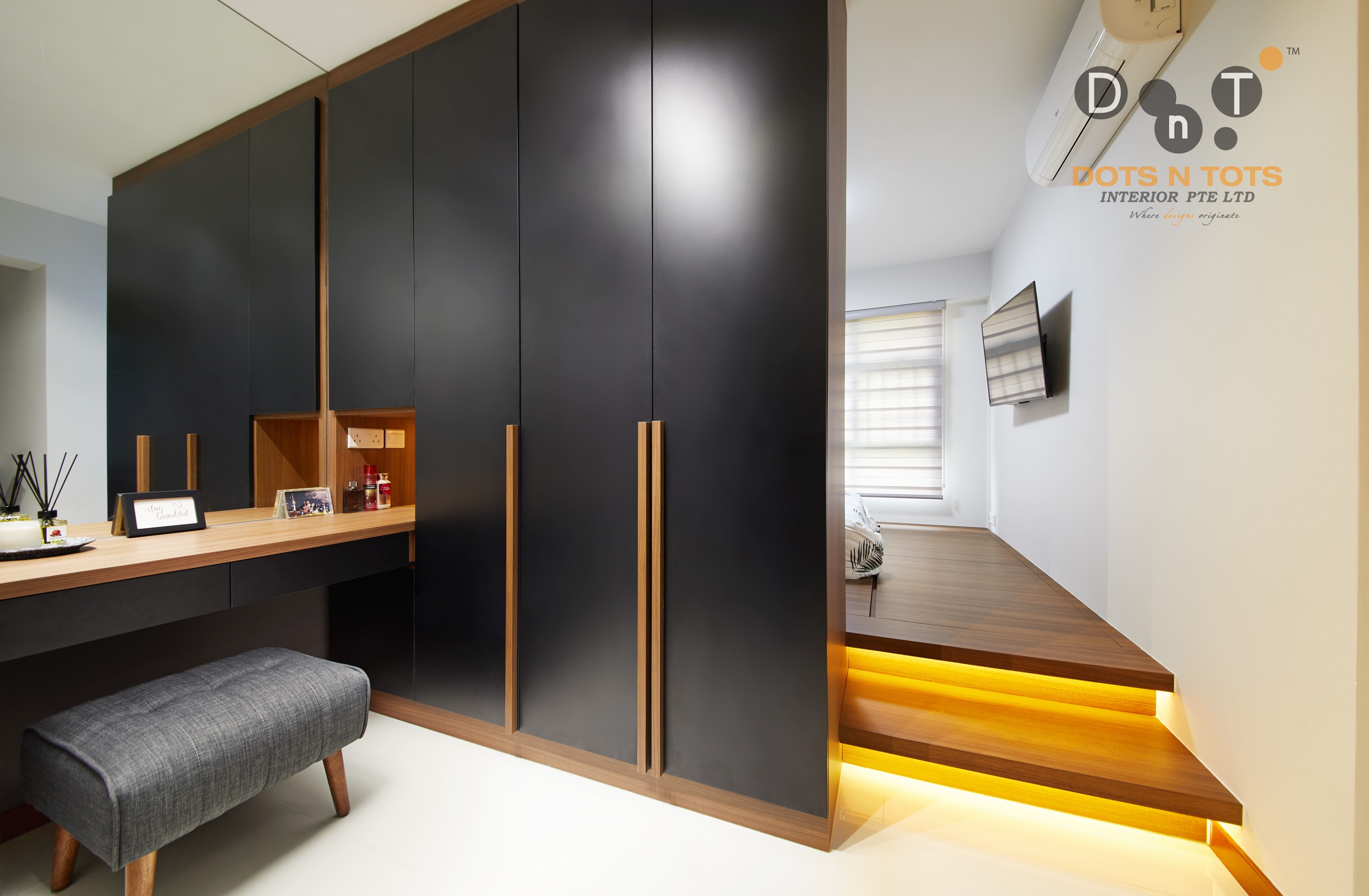 Scandinavian Design - Bedroom - HDB 4 Room - Design by Dots n Tots Interior Pte Ltd