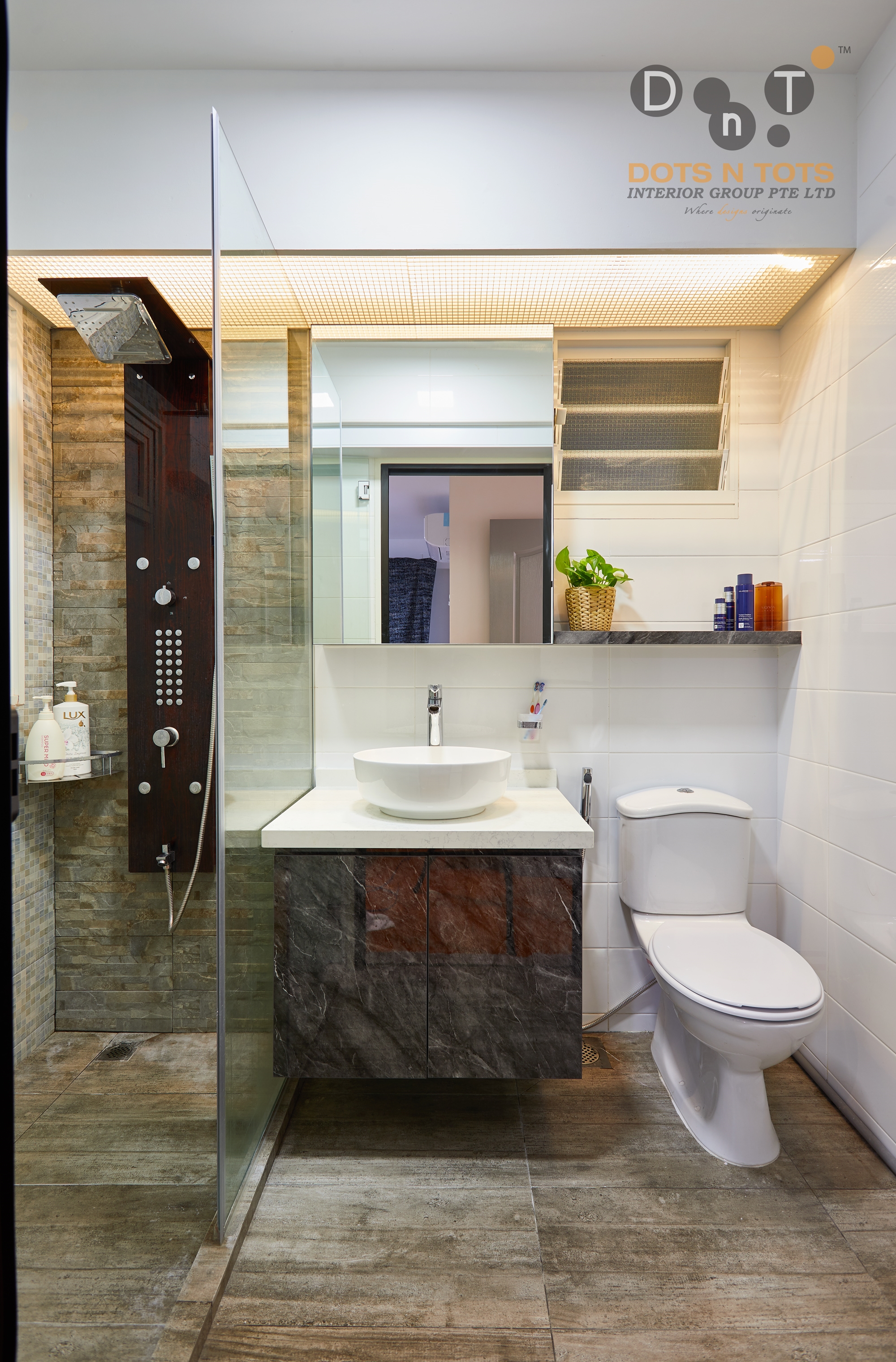  Design - Bathroom - HDB 4 Room - Design by Dots n Tots Interior Pte Ltd