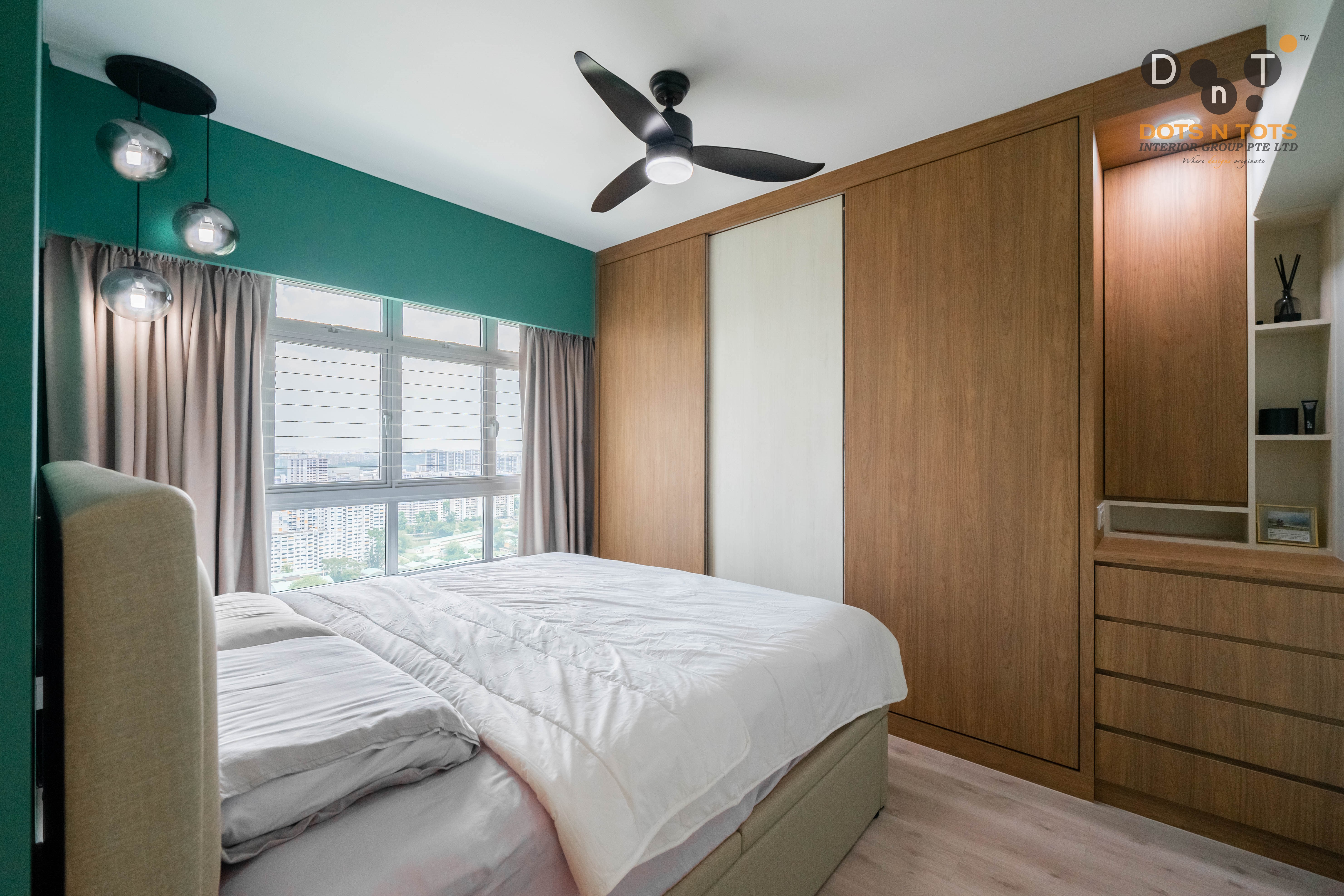 Scandinavian Design - Bedroom - HDB 4 Room - Design by Dots n Tots Interior Pte Ltd