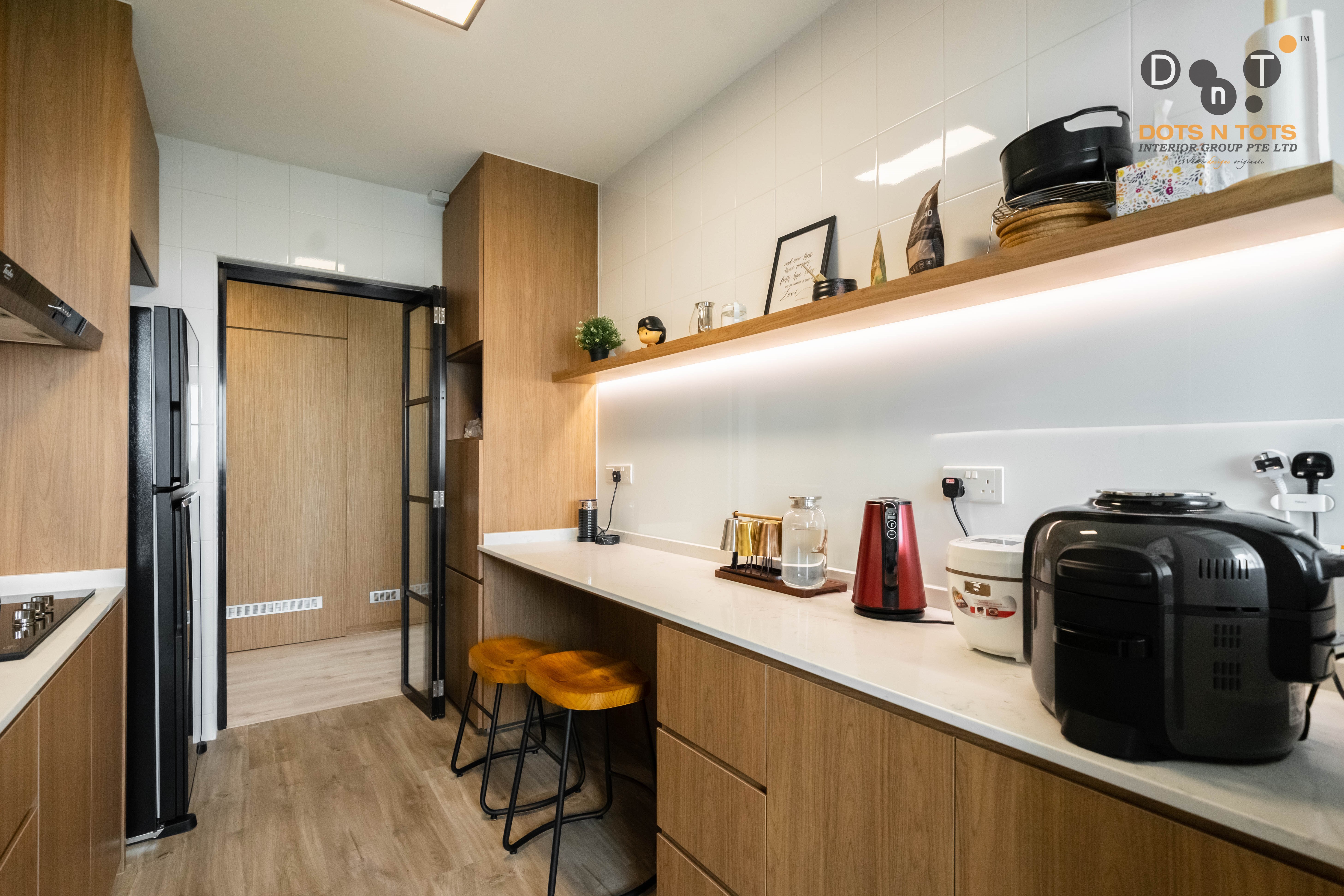 Scandinavian Design - Kitchen - HDB 4 Room - Design by Dots n Tots Interior Pte Ltd