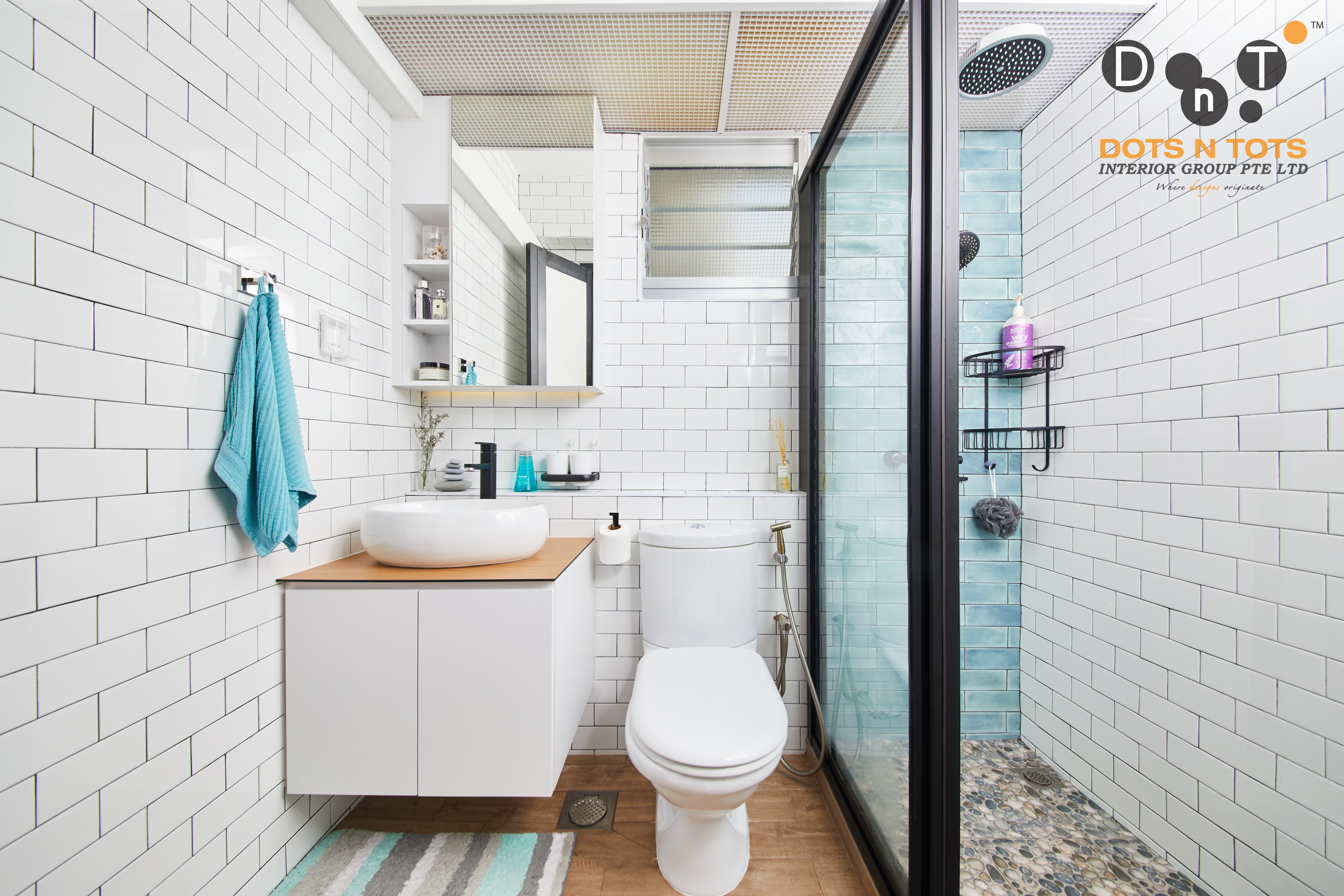 Modern Design - Bathroom - HDB 4 Room - Design by Dots n Tots Interior Pte Ltd