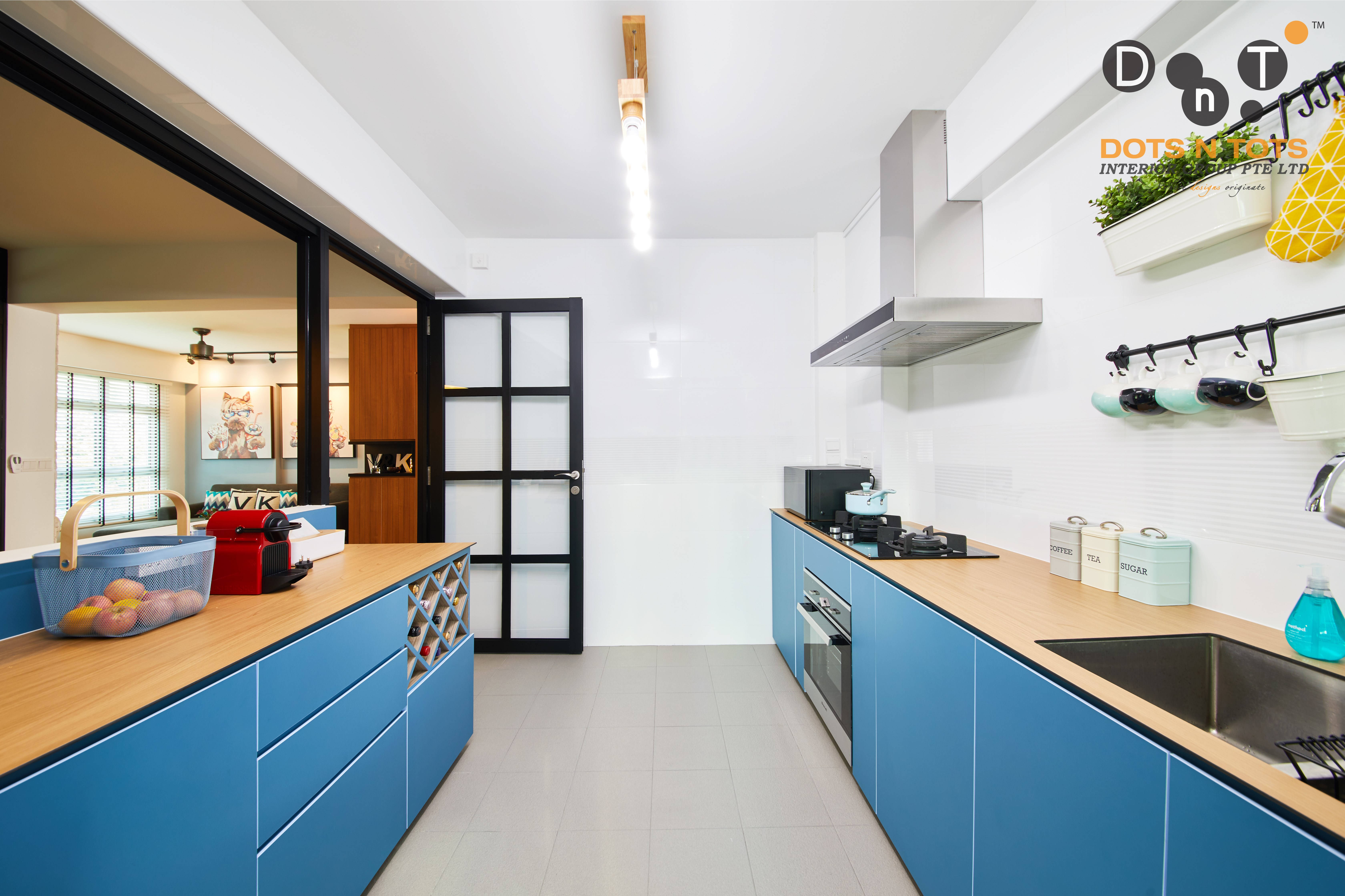 Modern Design - Kitchen - HDB 4 Room - Design by Dots n Tots Interior Pte Ltd