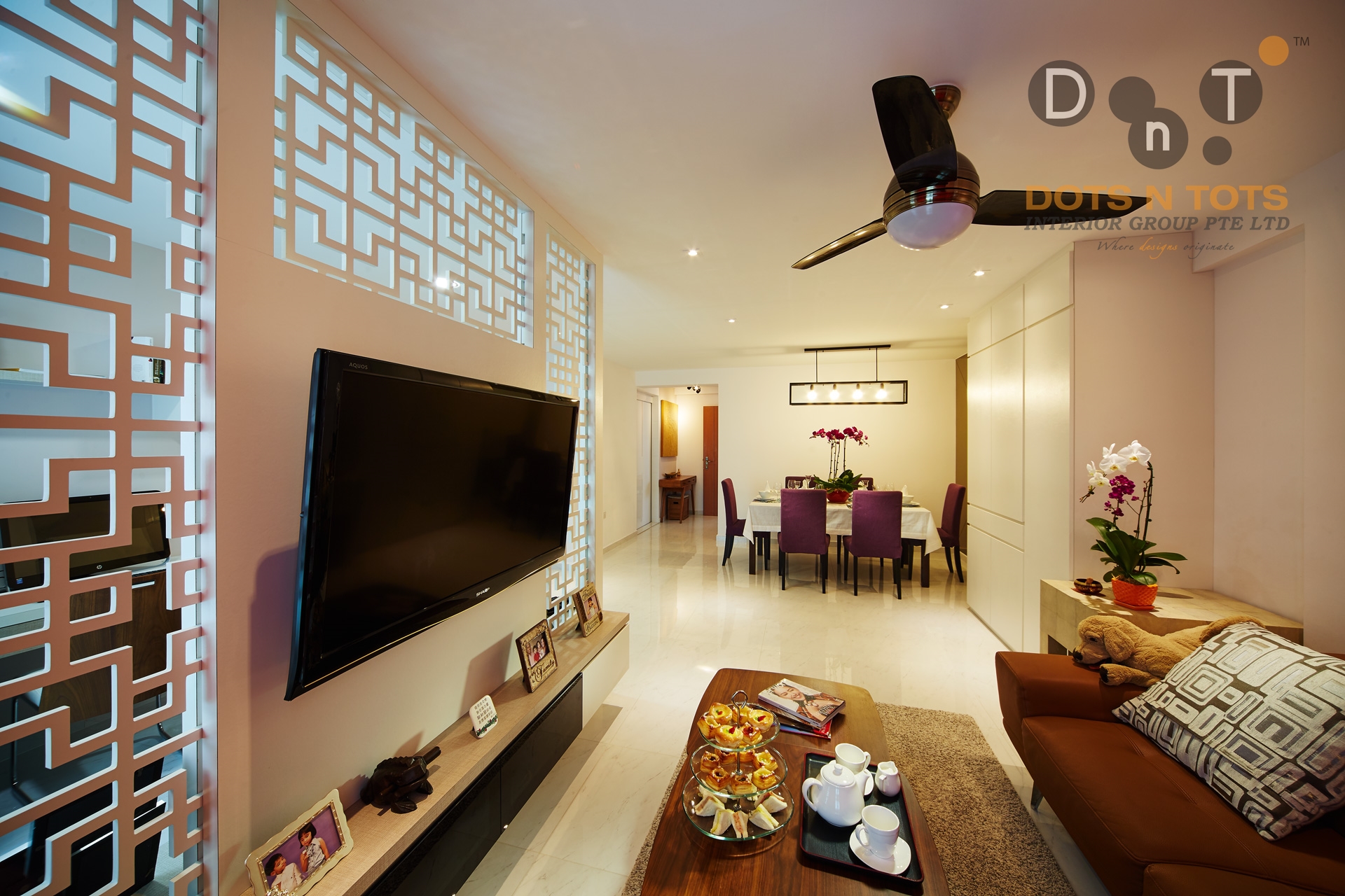 Others Design - Living Room - HDB 4 Room - Design by Dots n Tots Interior Pte Ltd
