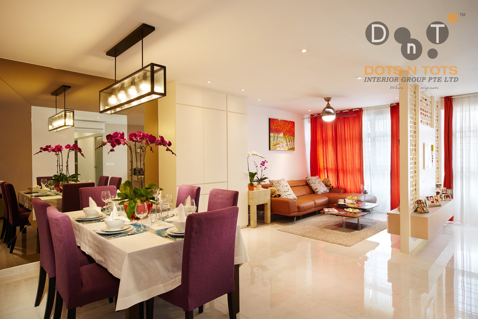 Others Design - Living Room - HDB 4 Room - Design by Dots n Tots Interior Pte Ltd